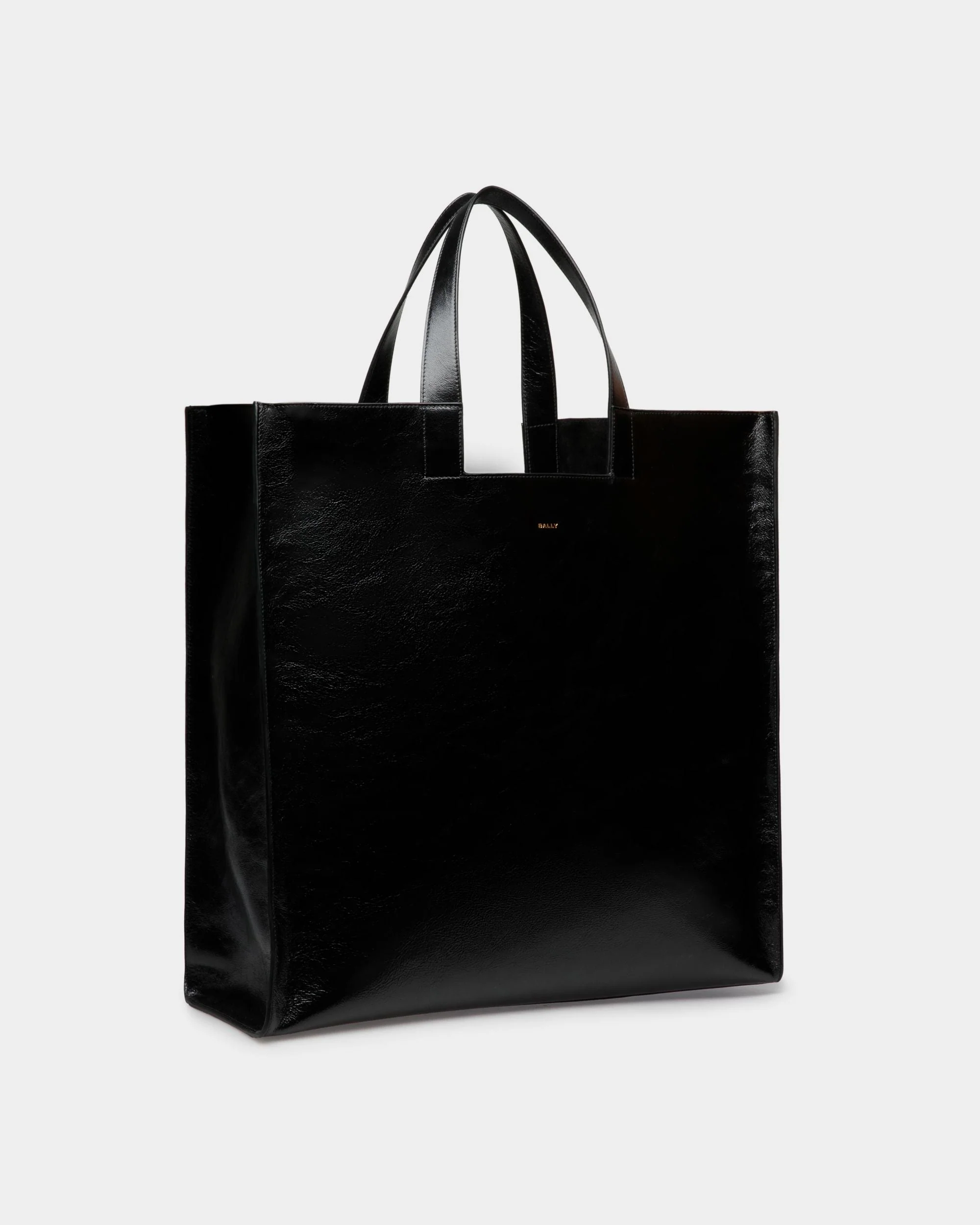Easy Bally Tote in Black Leather - Image 4