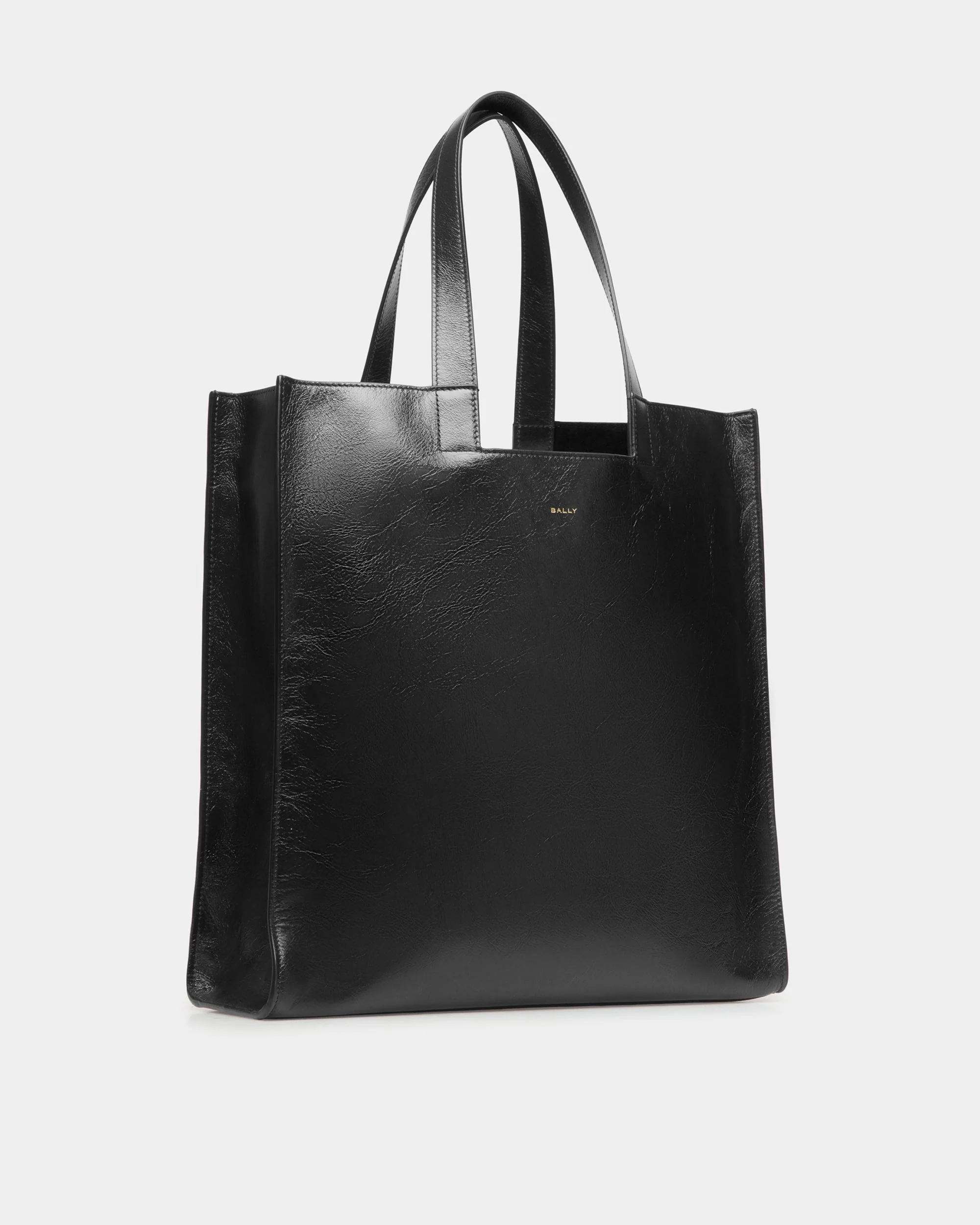Easy Bally Tote In Black Leather - Image 3