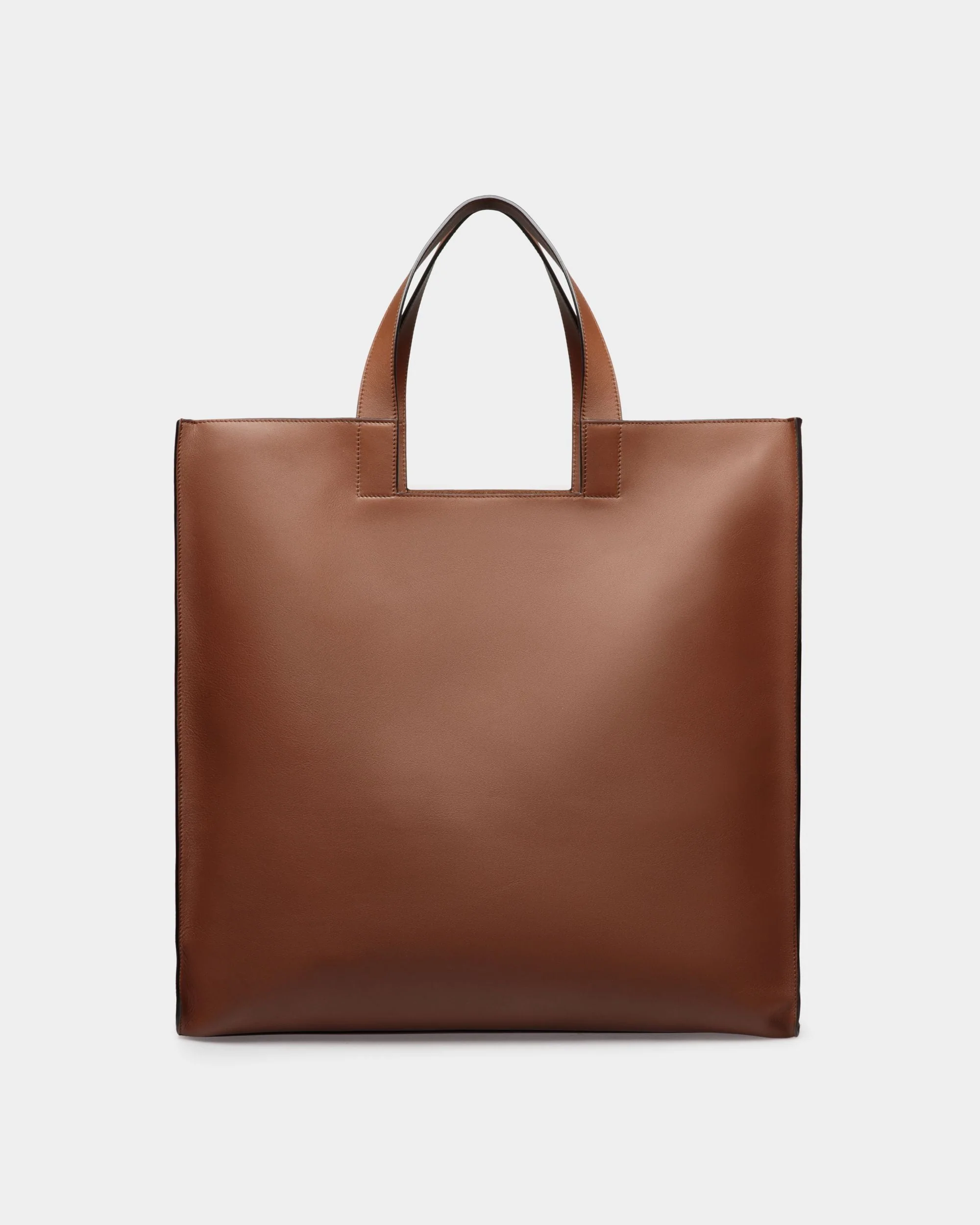 Easy Bally Tote In Brown Leather - Image 3