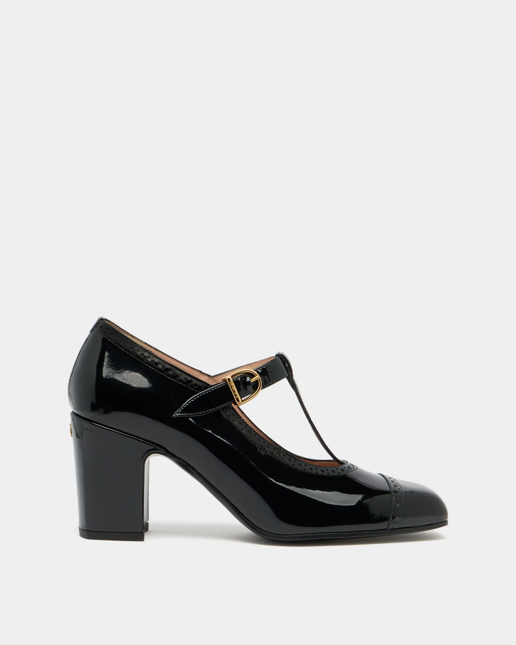Eclayr Pump in Black Leather