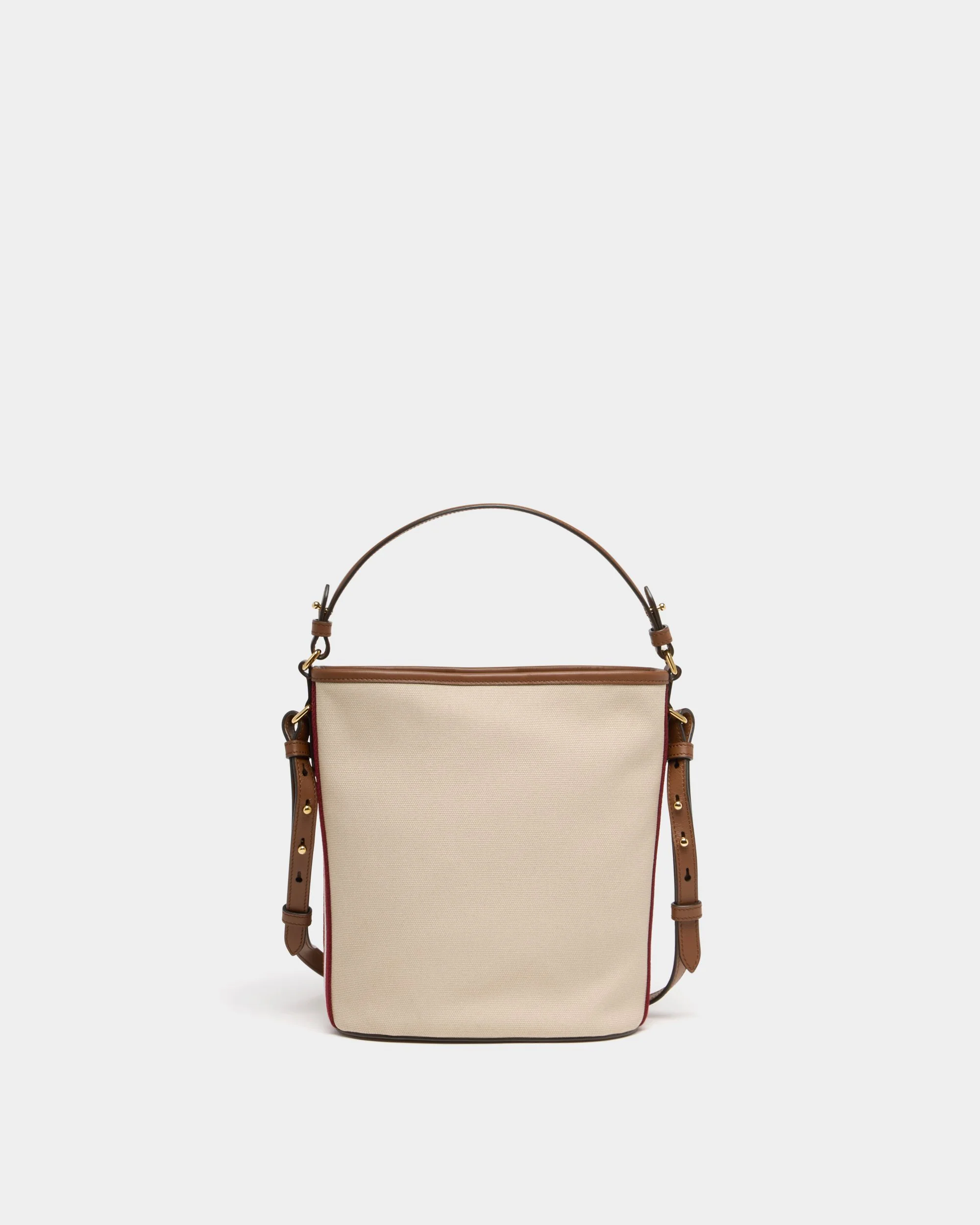 Edelbliss Bucket in Natural Canvas with a Bally Ribbon - Image 3