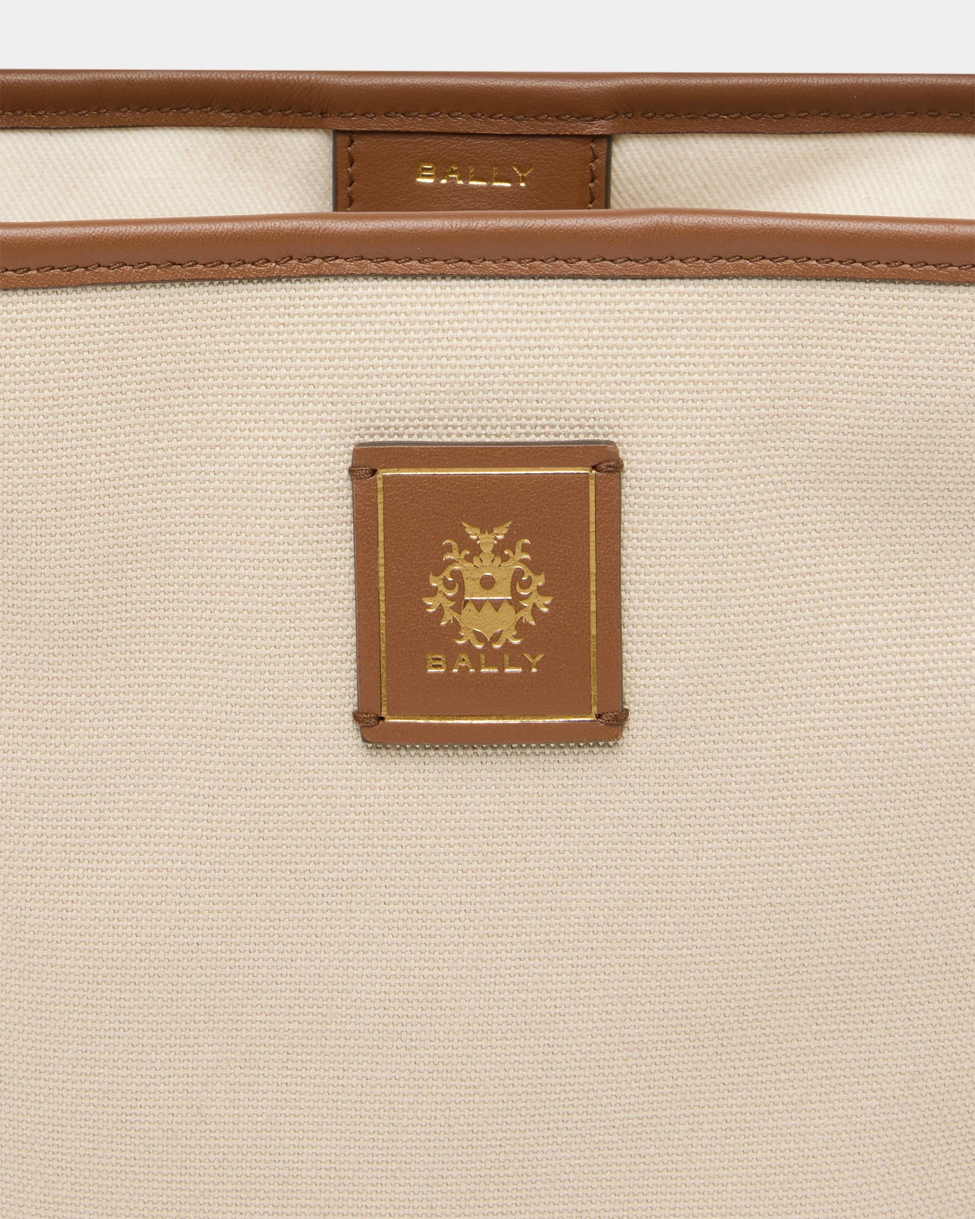 Edelbliss Bucket in Natural Canvas with a Bally Ribbon - Image 6