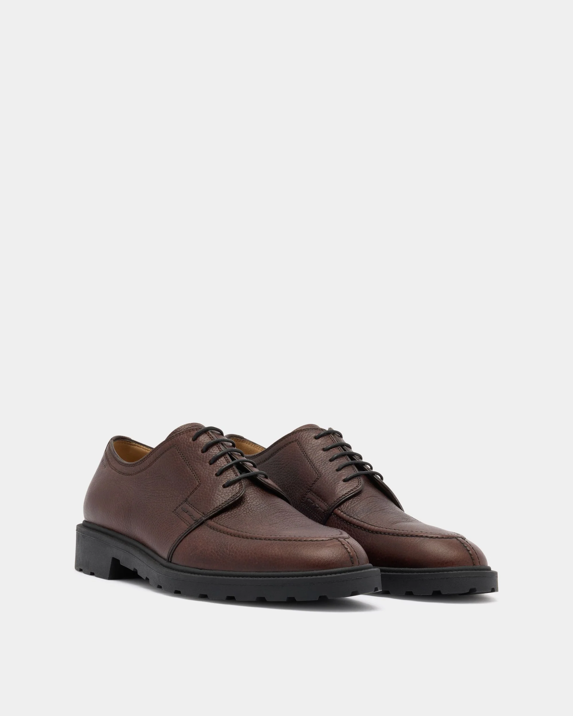 Eduard Derby in Brown Grained Leather - Image 3