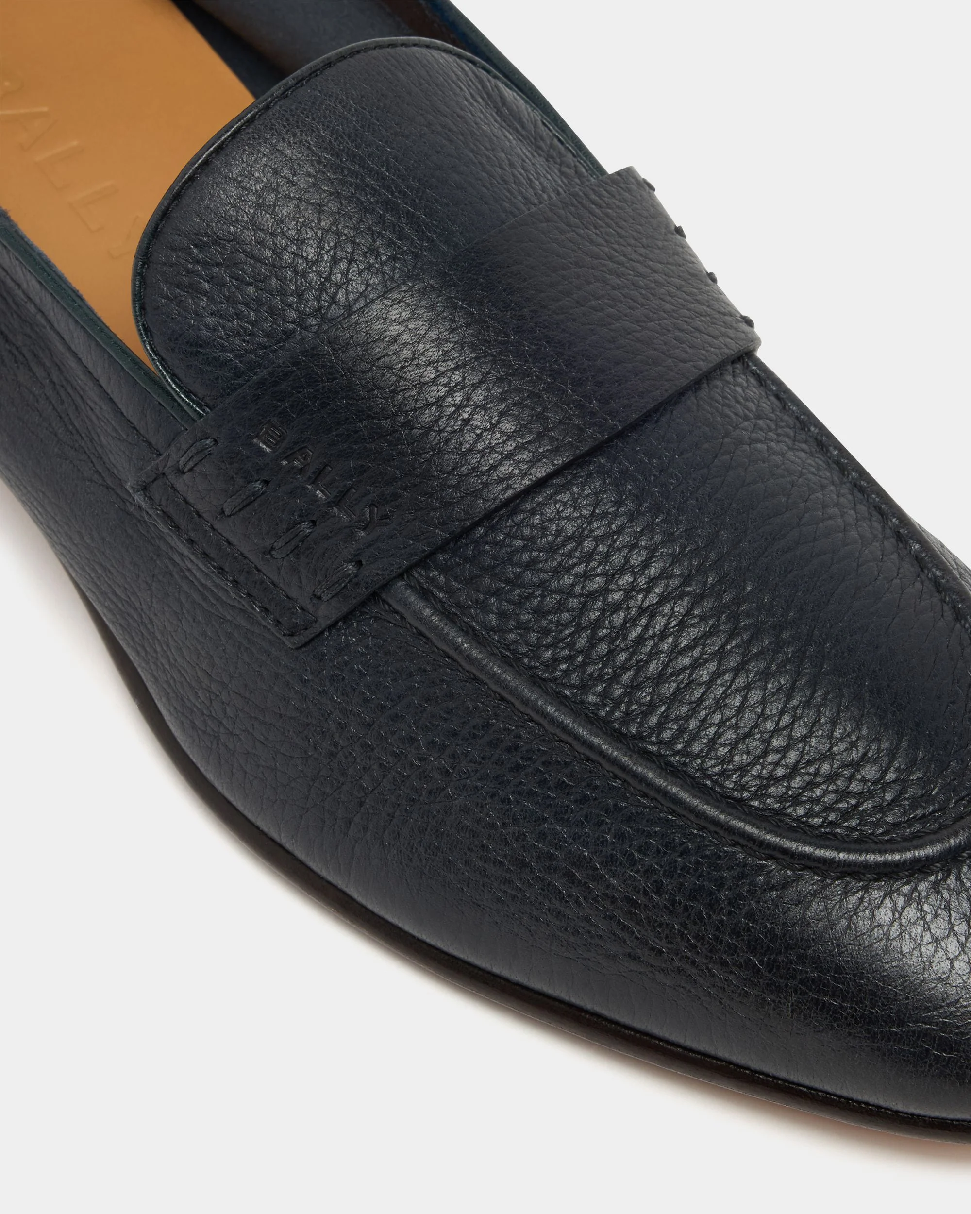 Elios Loafer in Blue Grained Leather - Image 6