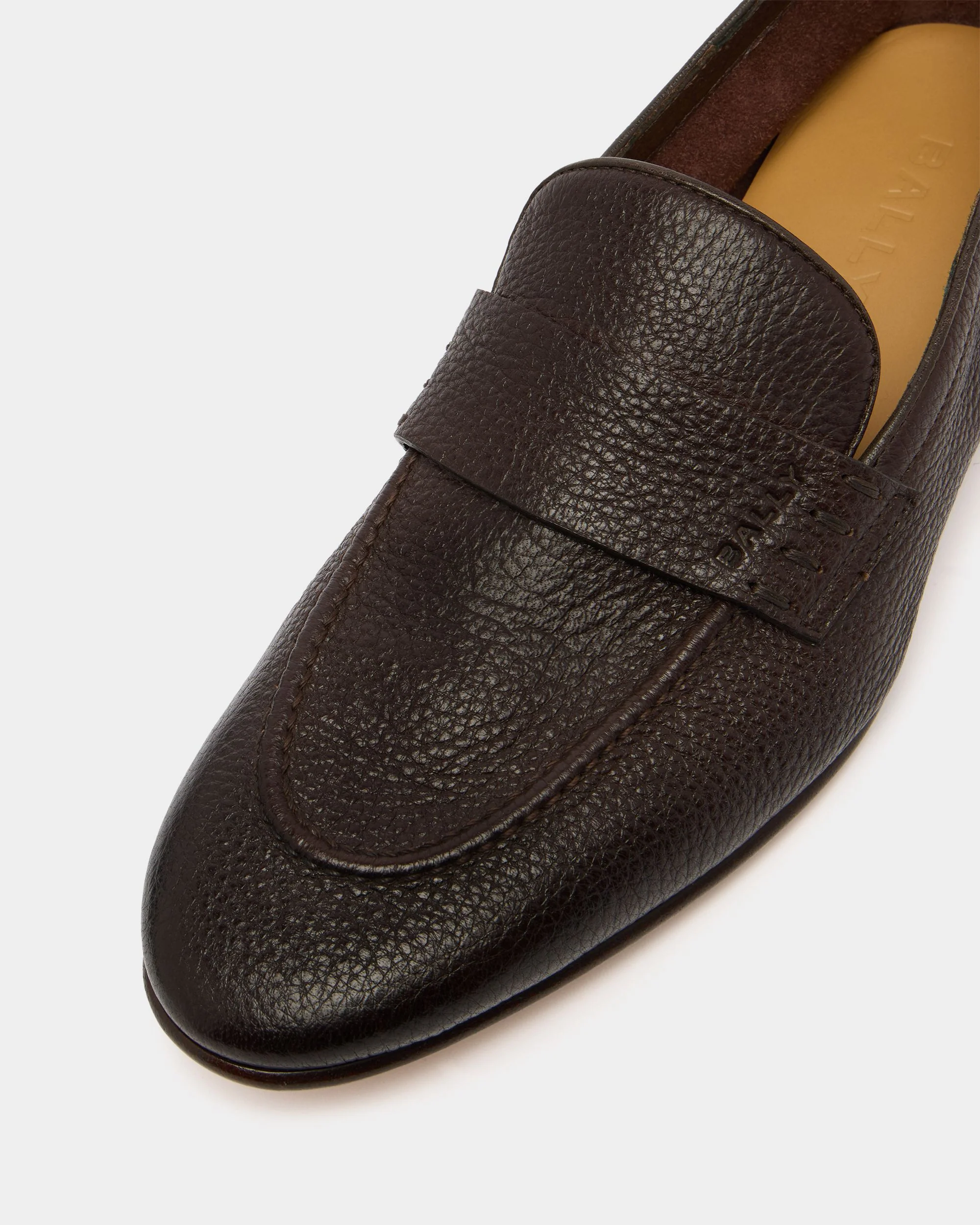 Elios Loafer in Brown Grained Leather - Image 6
