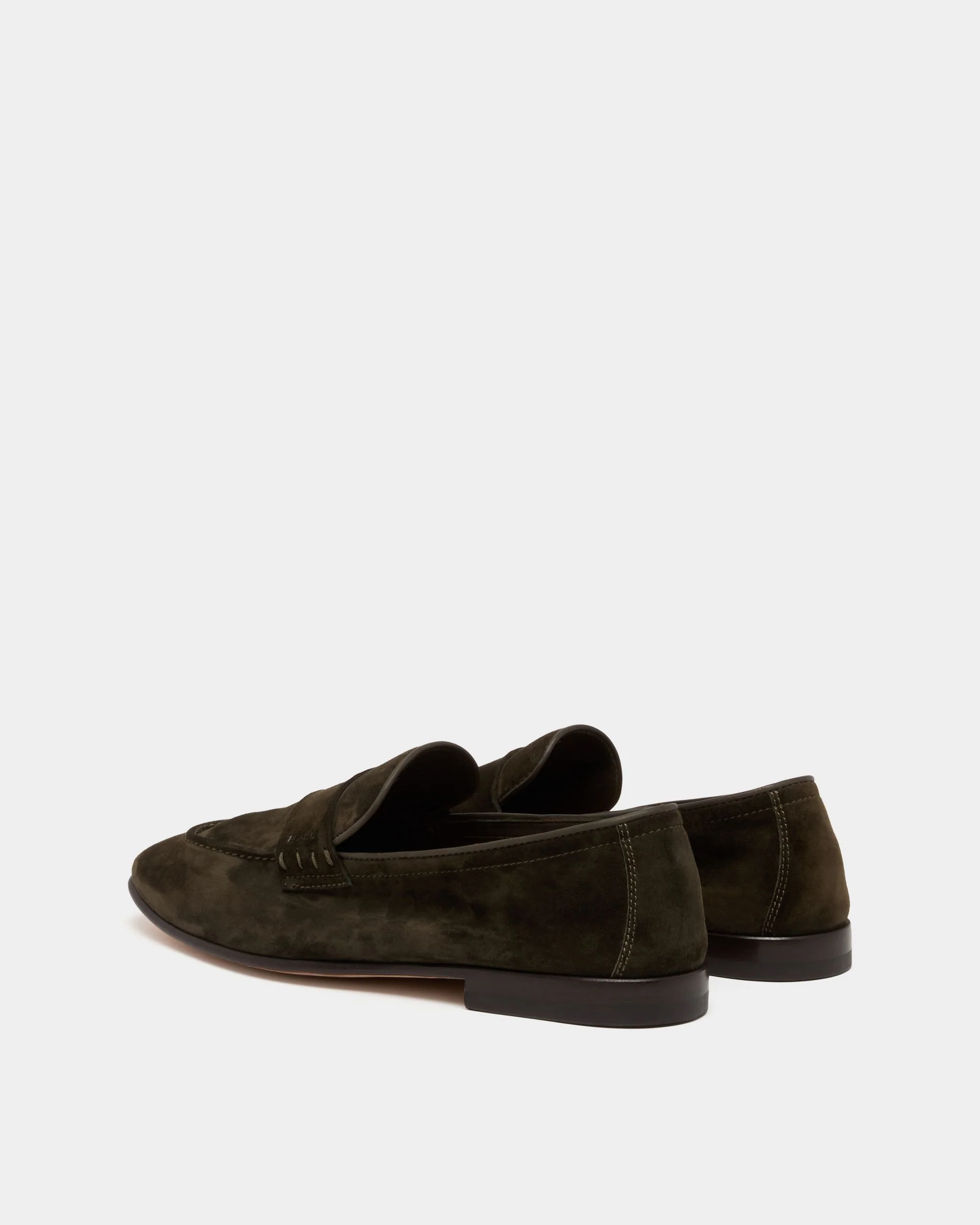 Elios Loafer in Green Suede - Image 3