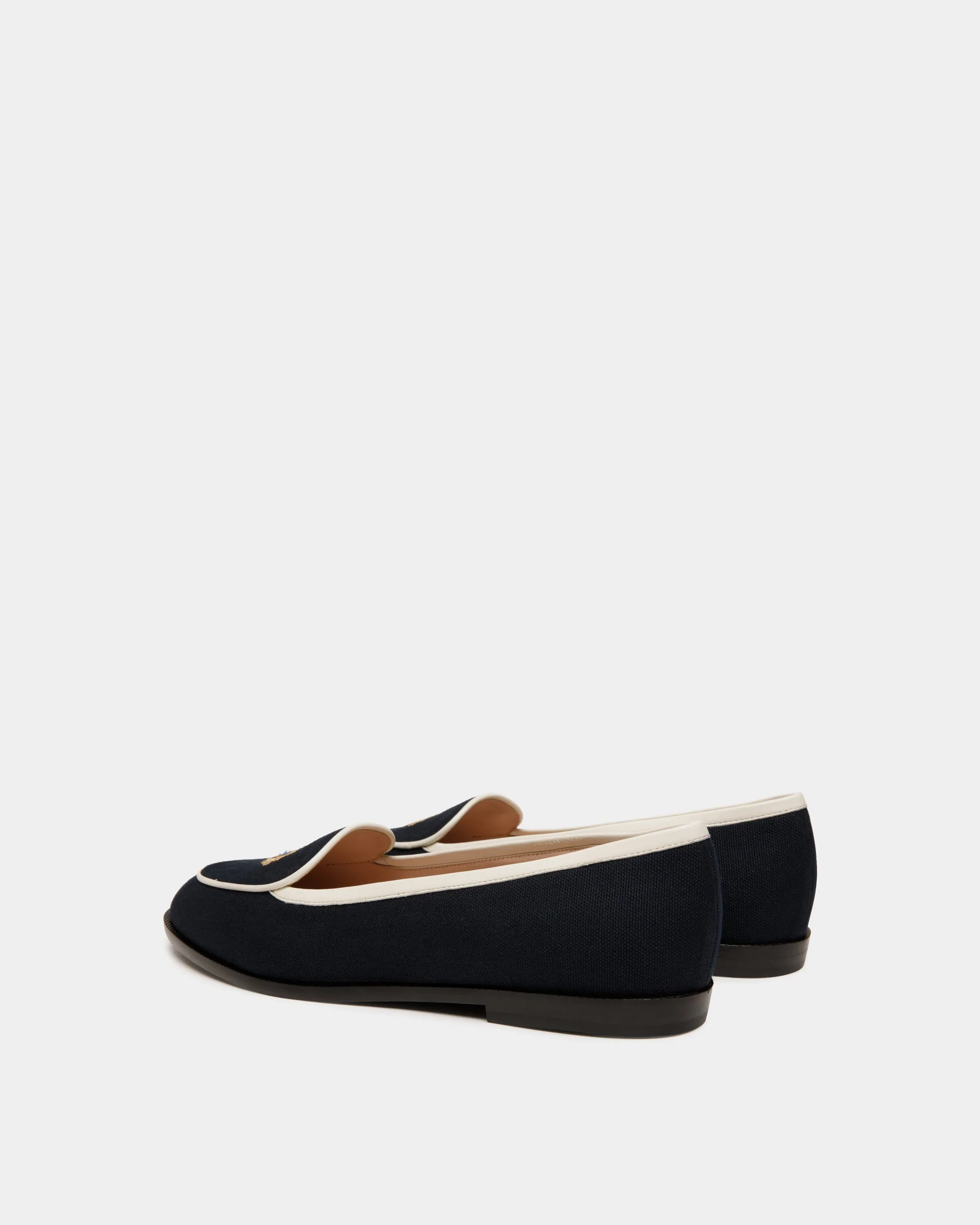 Elite Flat in Navy Blue Fabric - Image 3