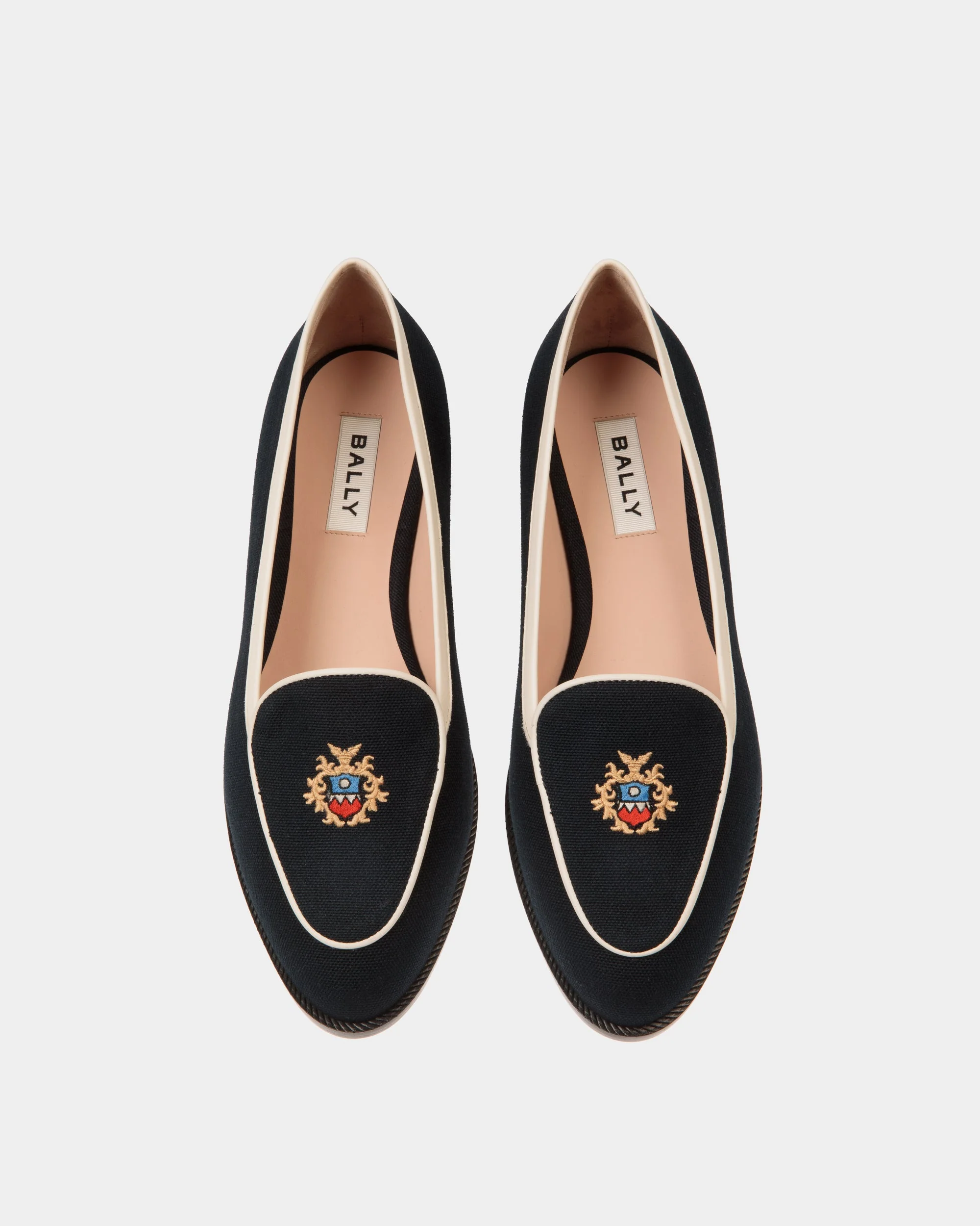 Elite Flat in Navy Blue Fabric - Image 4