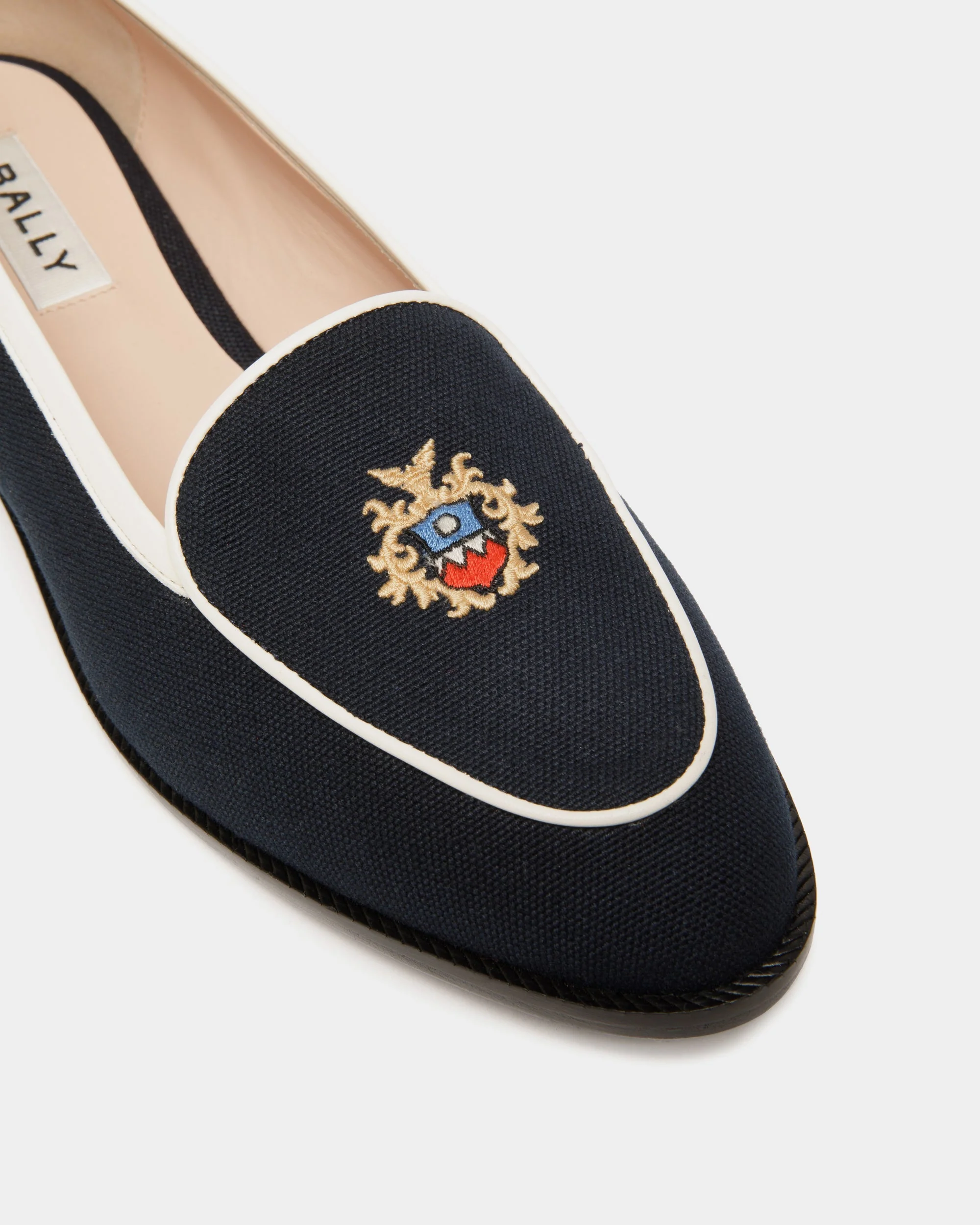 Elite Flat in Navy Blue Fabric - Image 5
