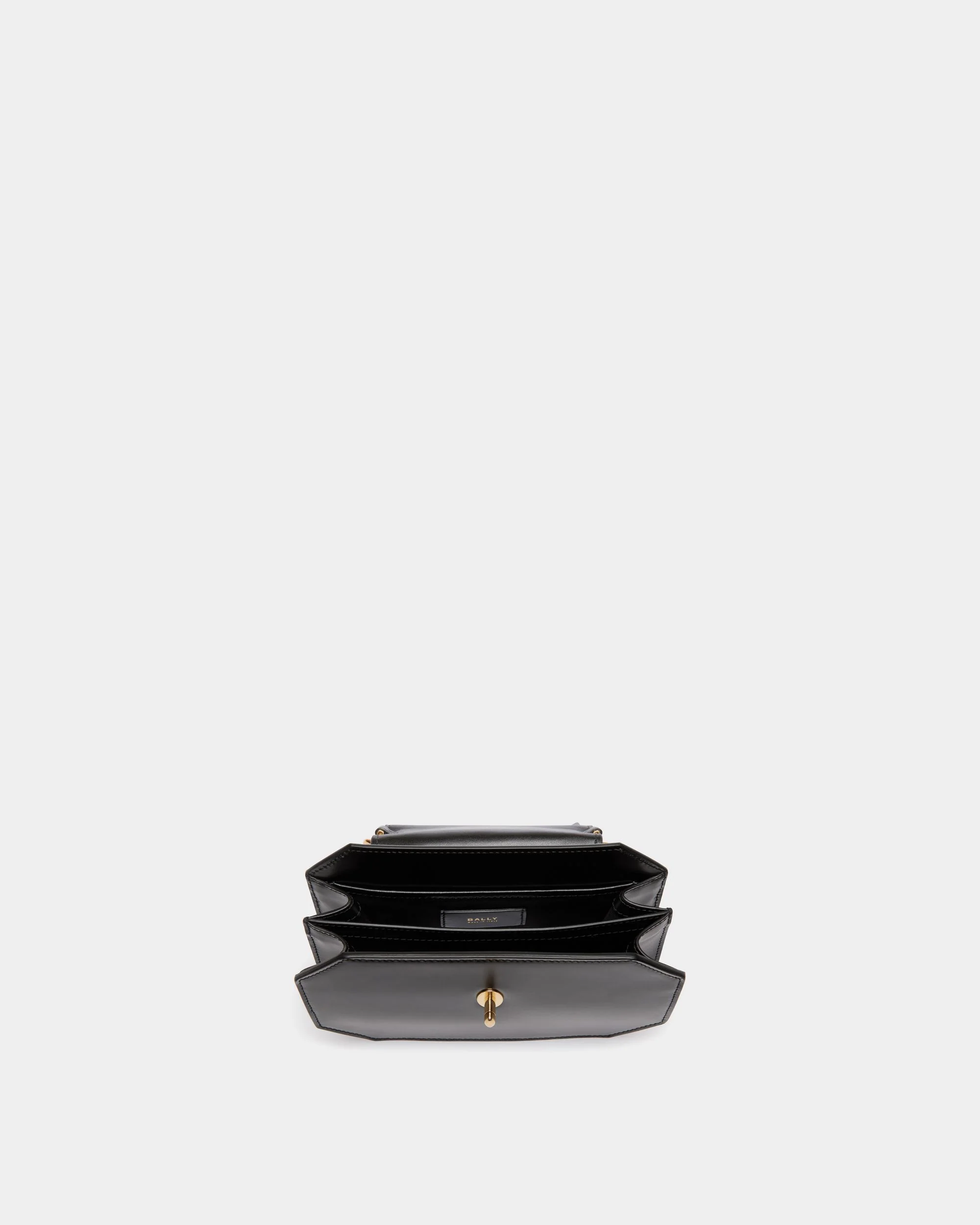 Emblem Minibag In Black Leather - Image 4