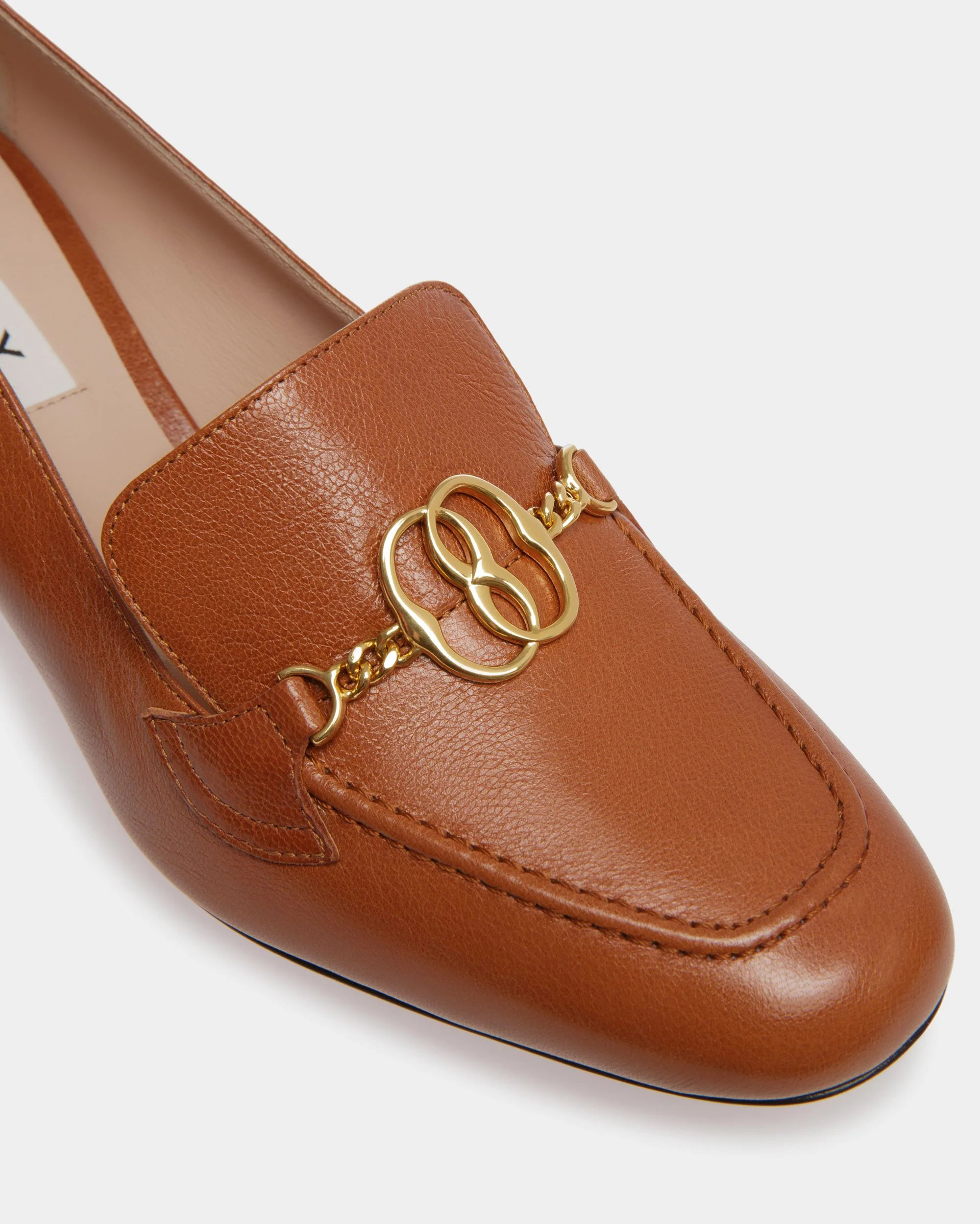 Emblem Pumps In Brown Leather - Image 5
