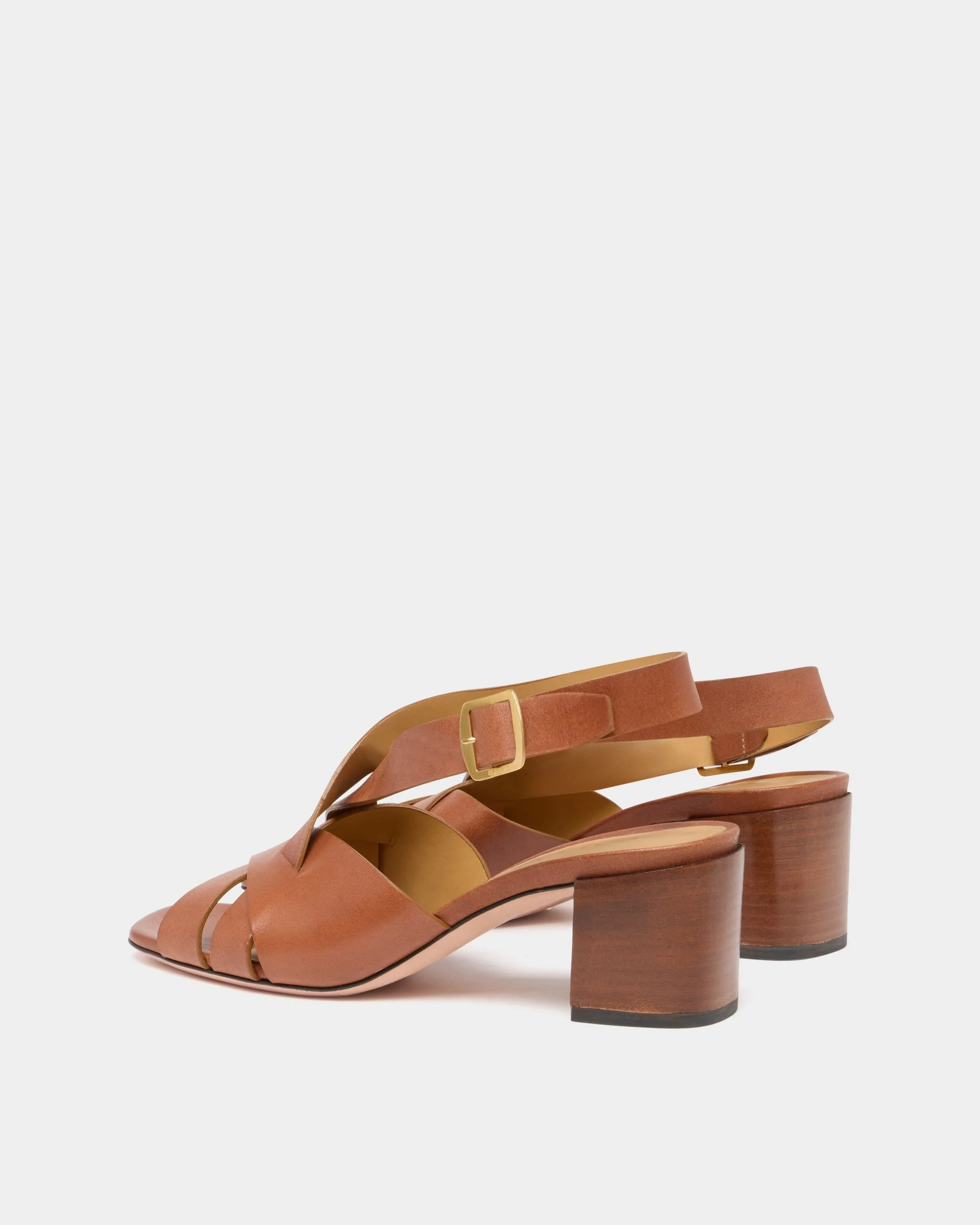 Essence Sandal in Amber Brown Leather - Image 3