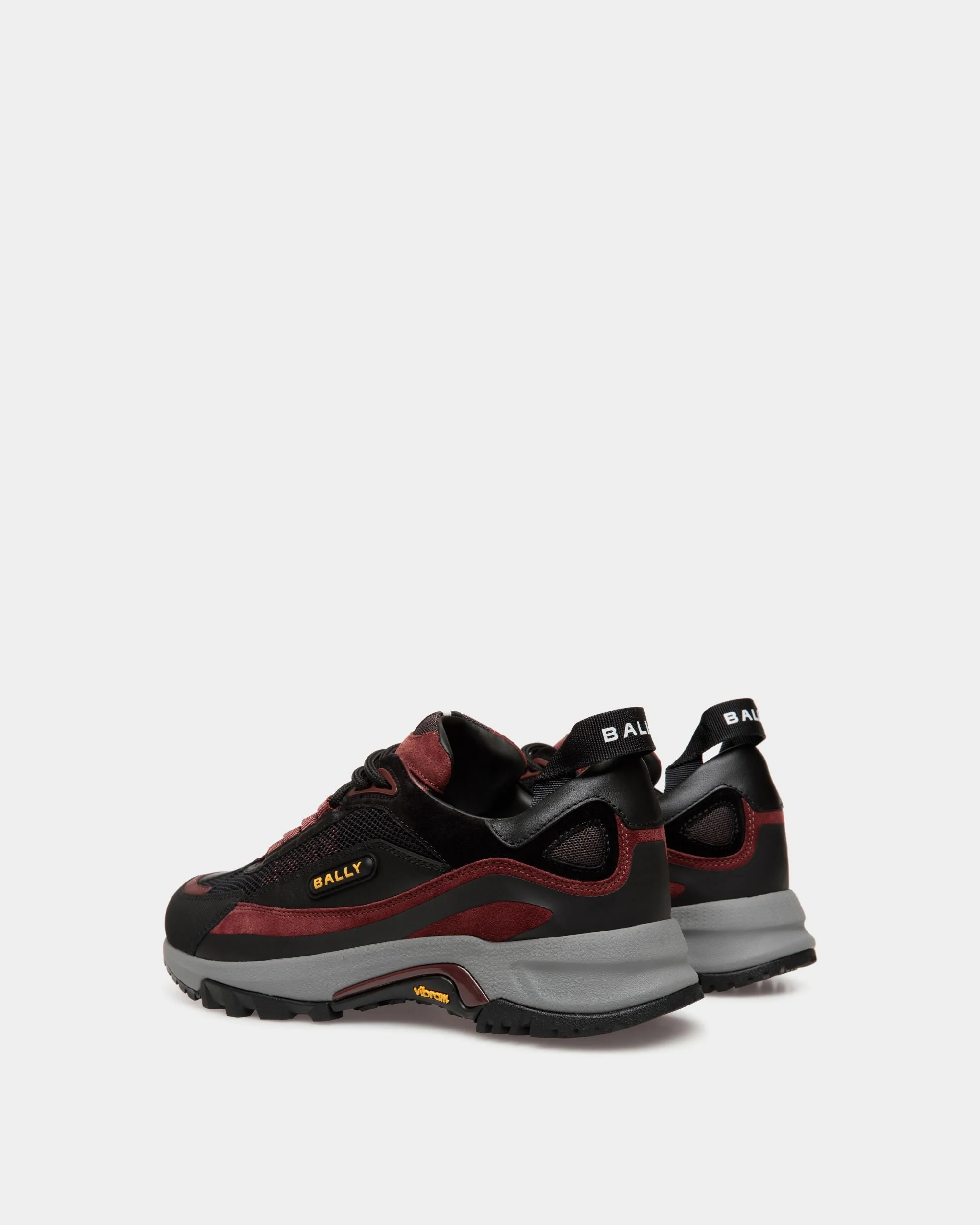 Faster Sneaker in Black and Andorra Leather and Nylon - Image 3