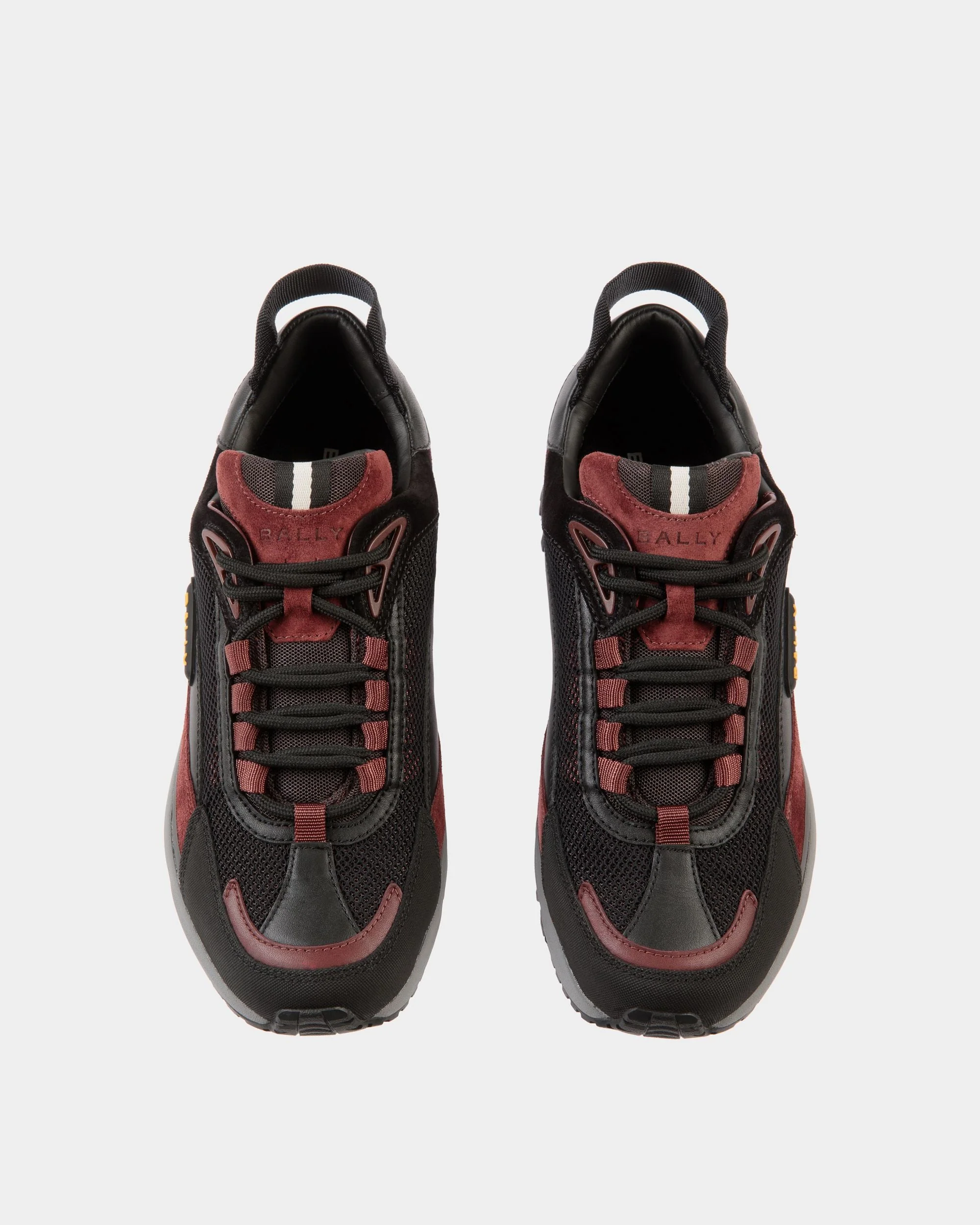 Faster Sneaker in Black and Andorra Leather and Nylon - Image 4