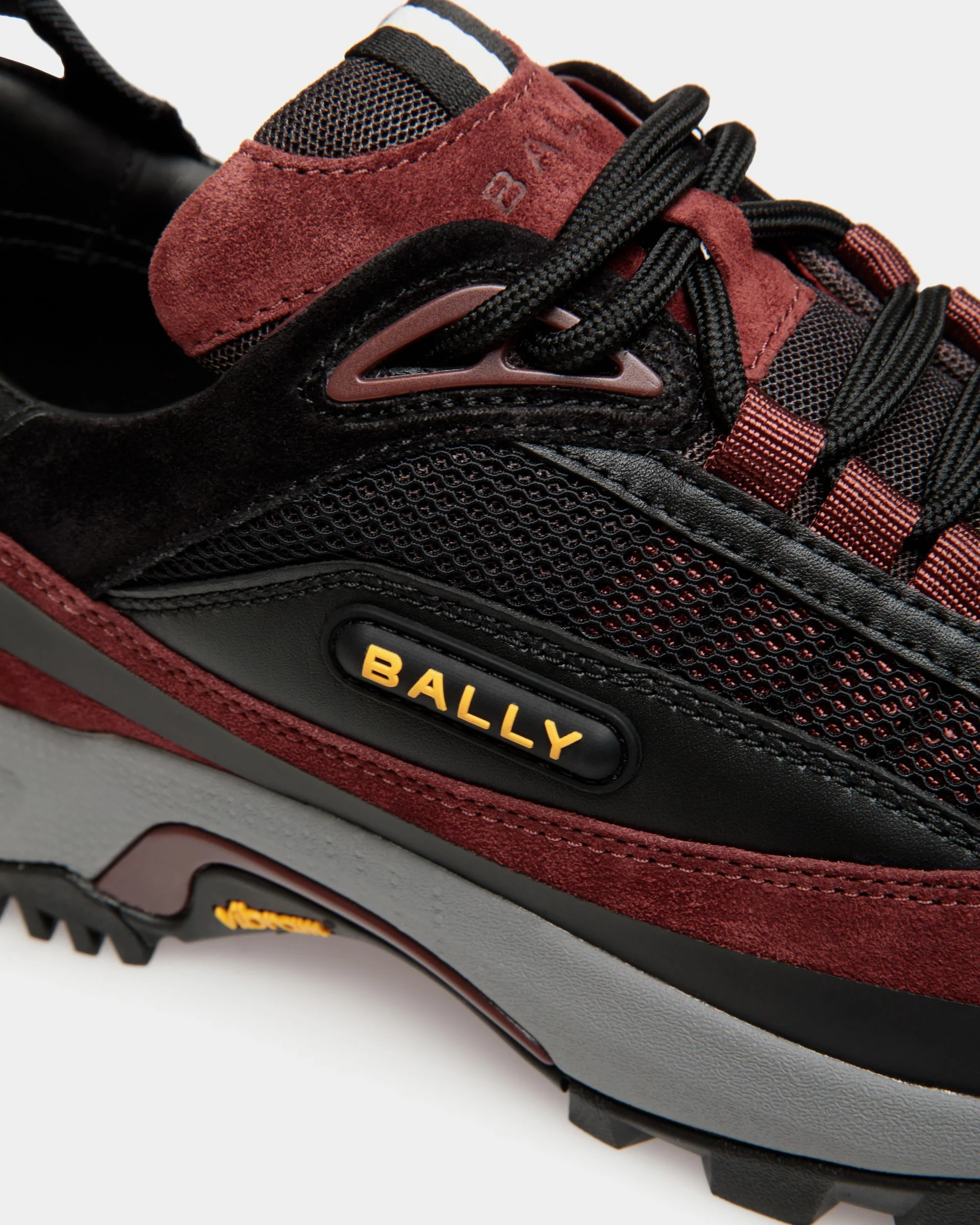 Faster Sneaker in Black and Andorra Leather and Nylon - Image 5