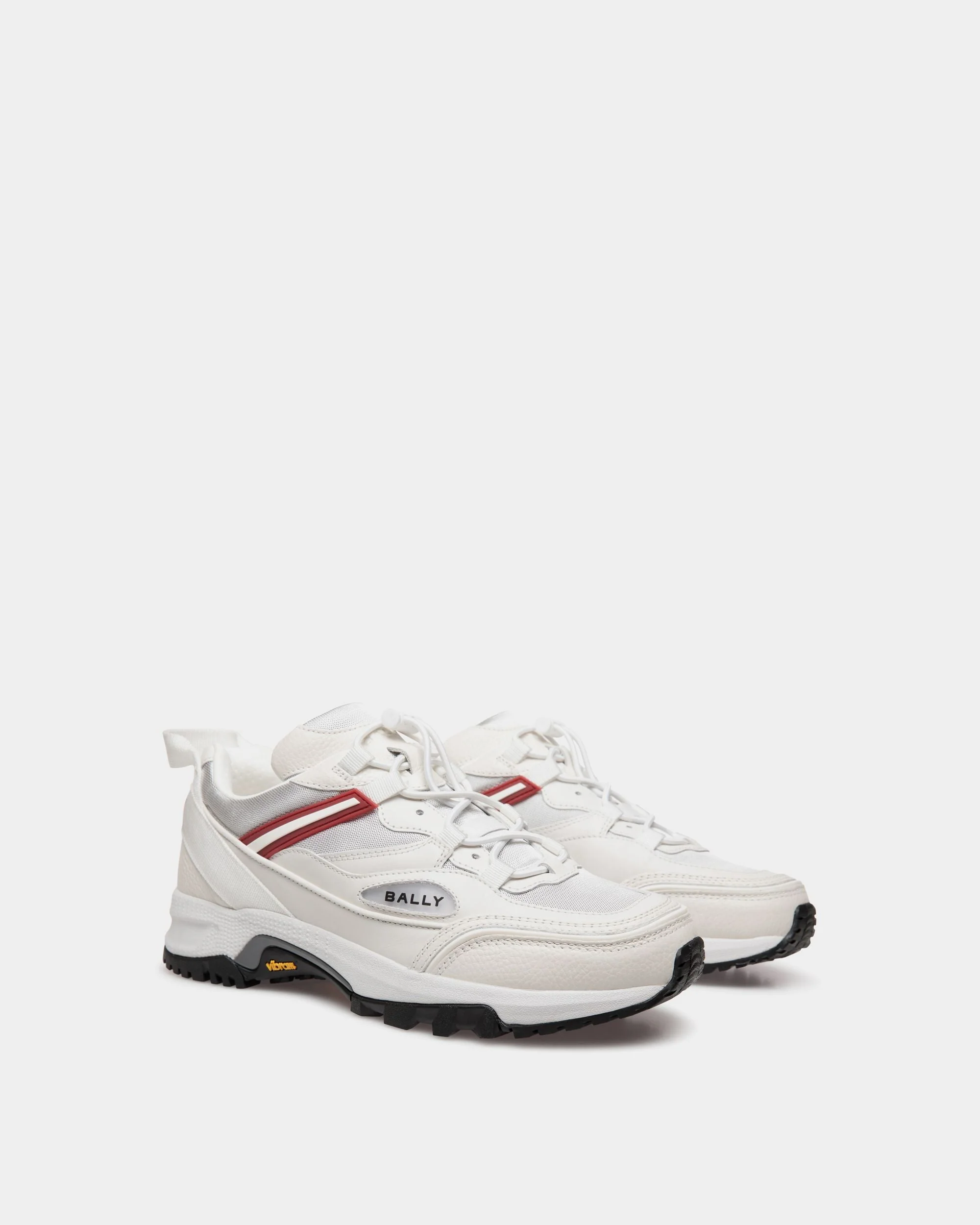 Faster Sneaker In White Leather and Nylon - Image 2