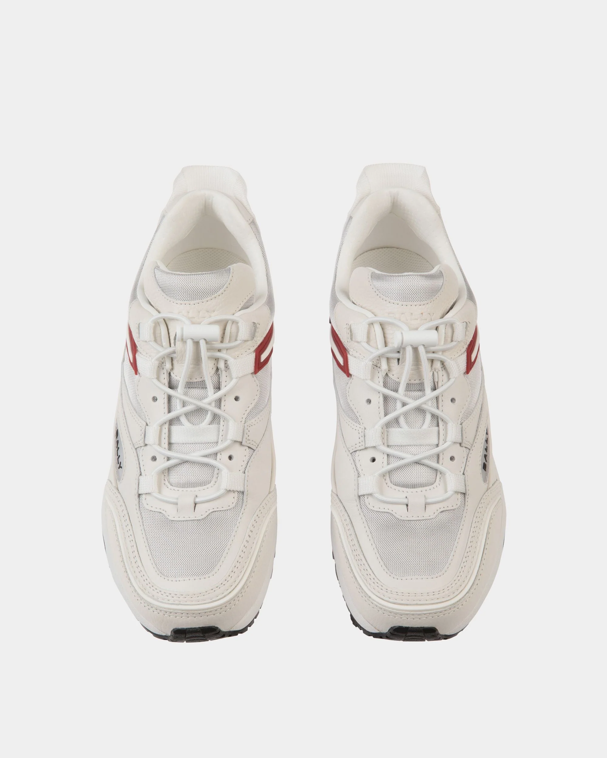 Faster Sneaker In White Leather and Nylon - Image 3