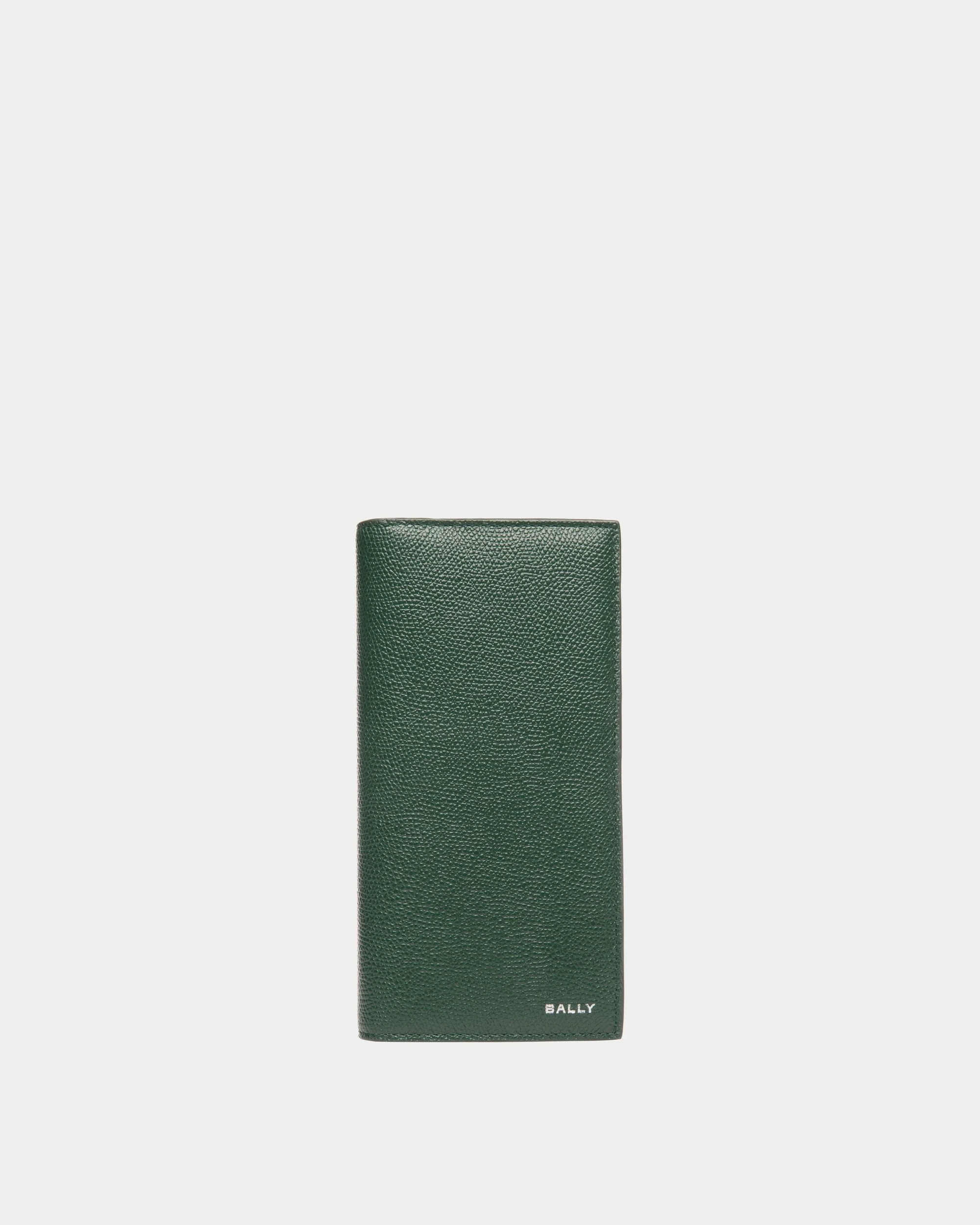 Flag Continental Wallet in Bottle Green Leather