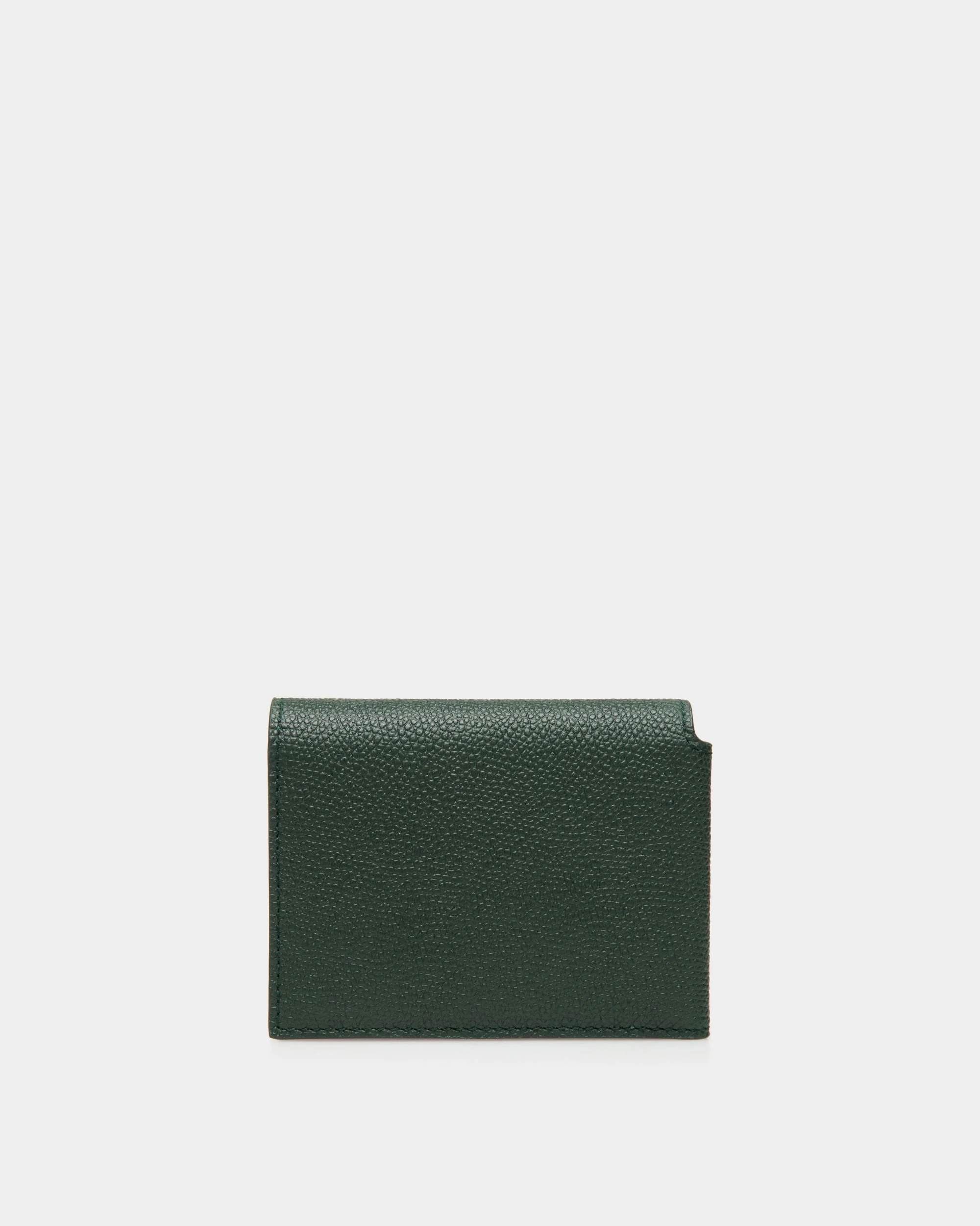 Flag Trifold in Bottle Green Leather - Image 2