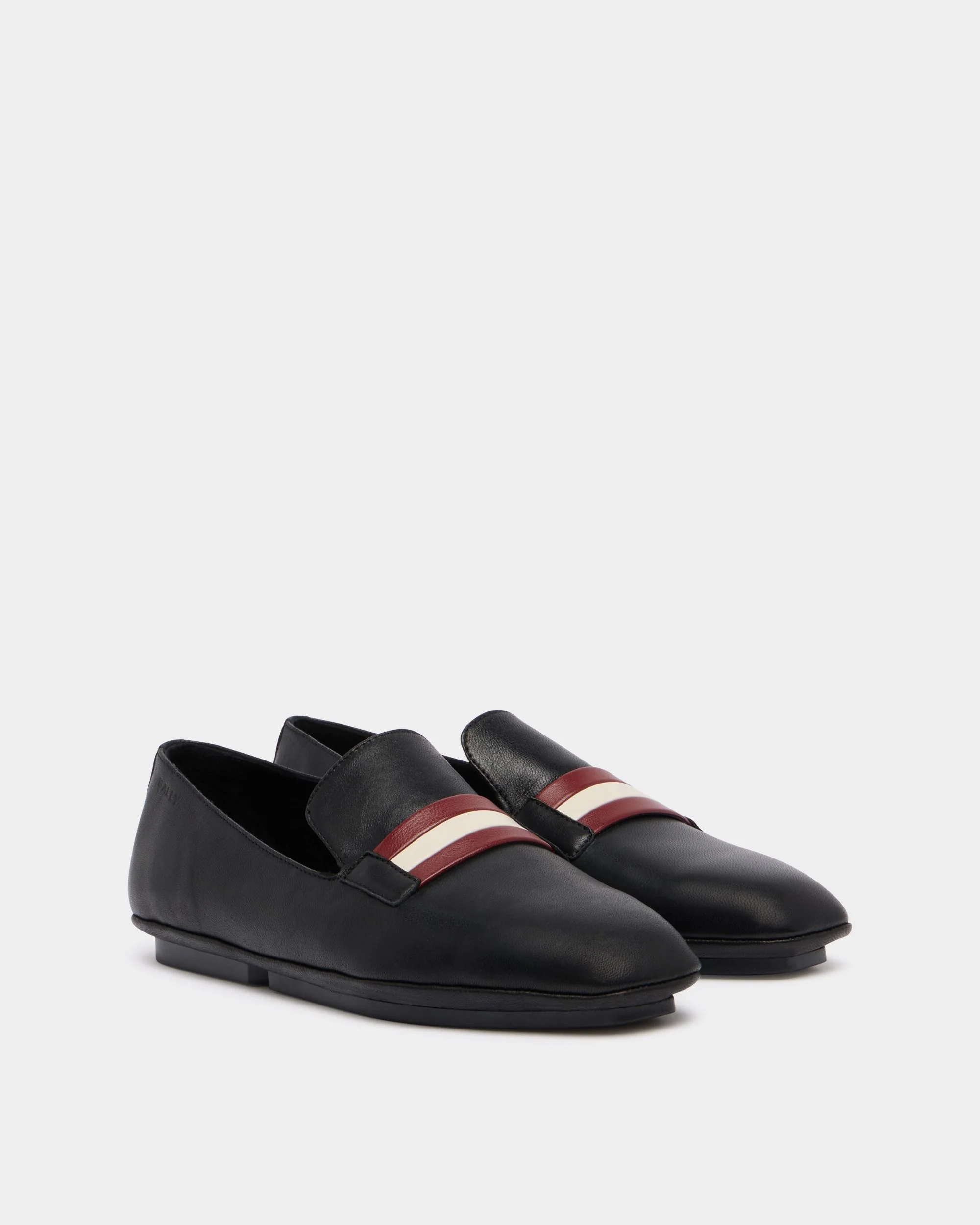 Flex Sole Slipper in Black Leather - Image 3