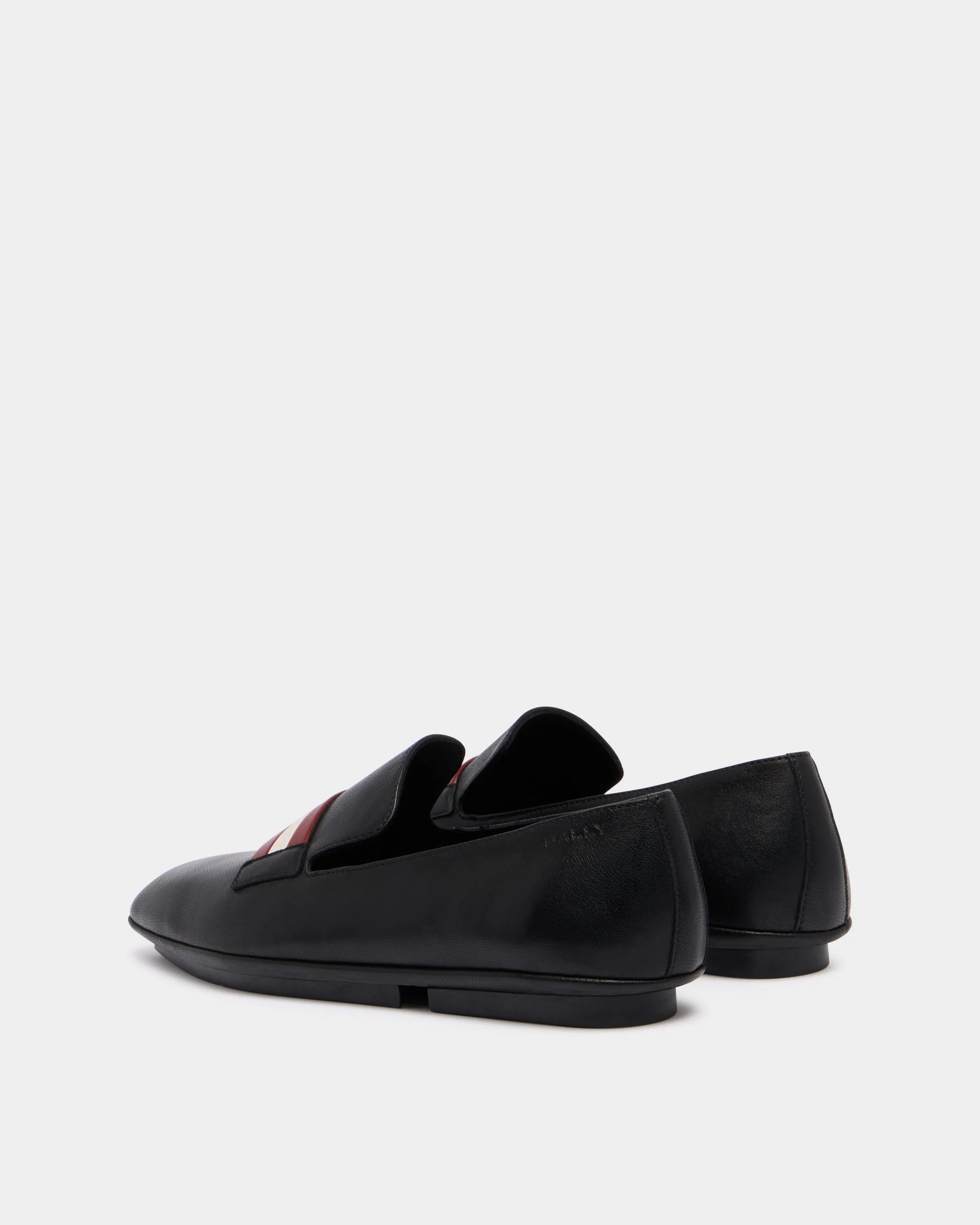 Flex Sole Slipper in Black Leather - Image 4