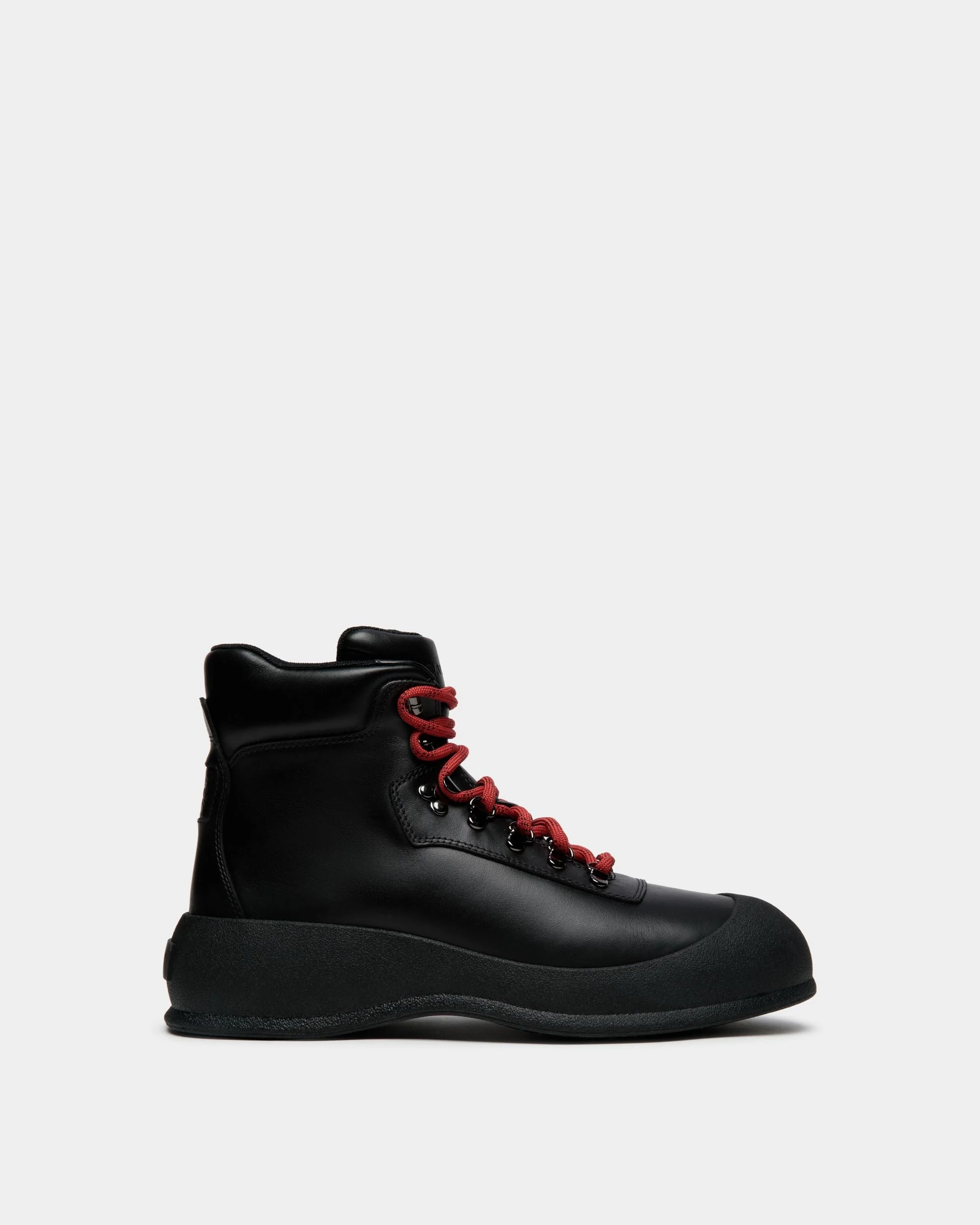Frei Bootie in Black Leather and Fabric