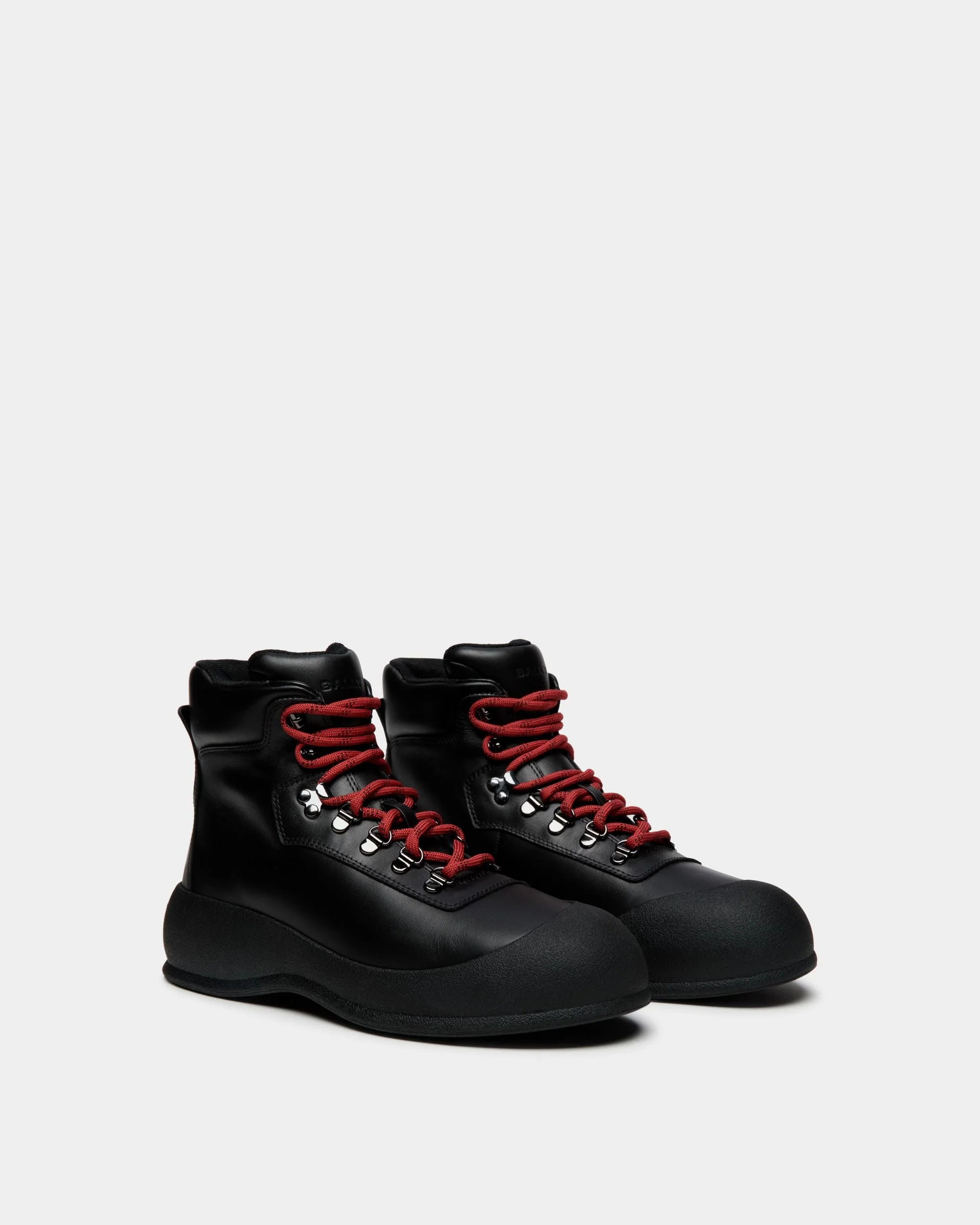 Frei Bootie in Black Leather and Fabric - Image 2