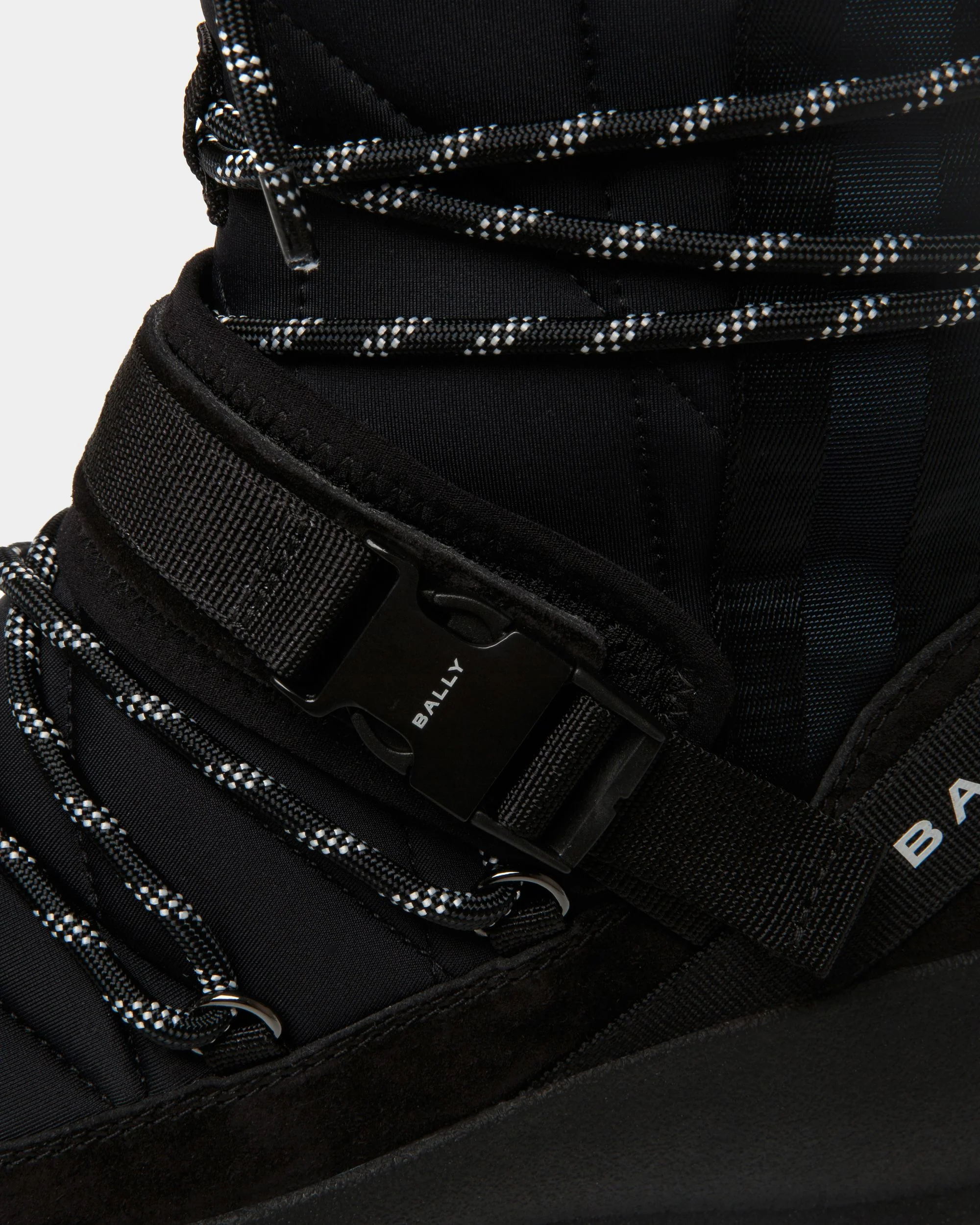 Frei Lace-Up Boot In Black Nylon - Image 6