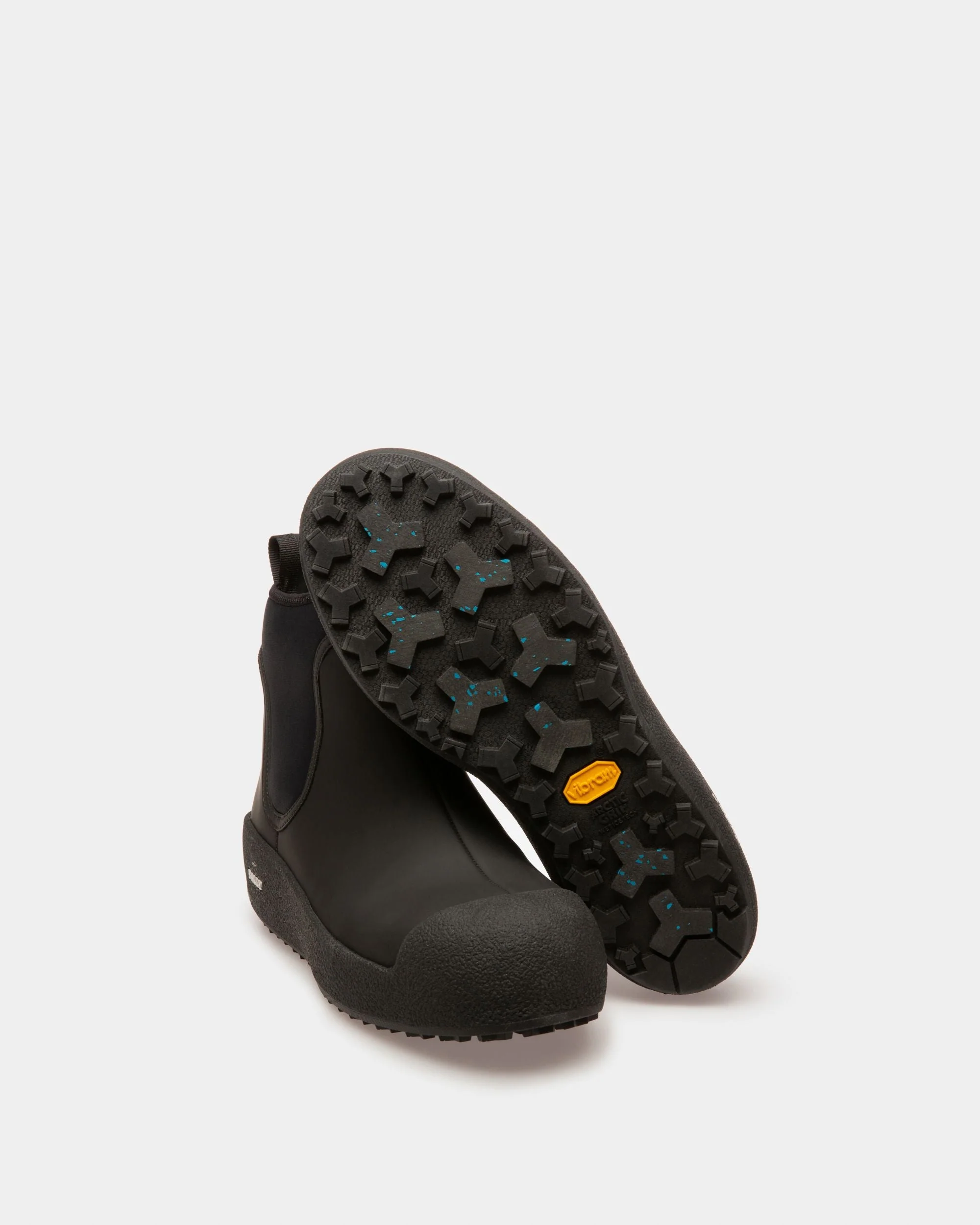 Gadey Leather And Rubber Boots In Black - Image 5