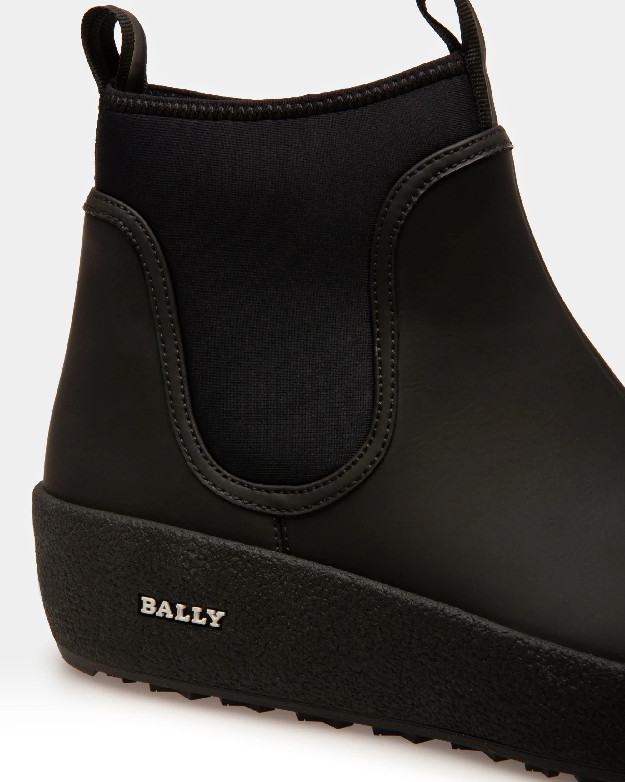 Gadey Leather And Rubber Boots In Black - Image 6
