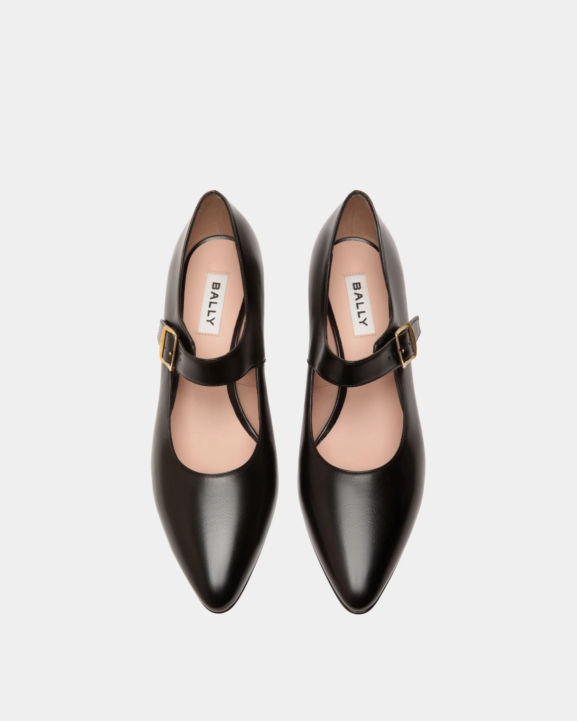 Glendy Pump in Black Leather - Image 4
