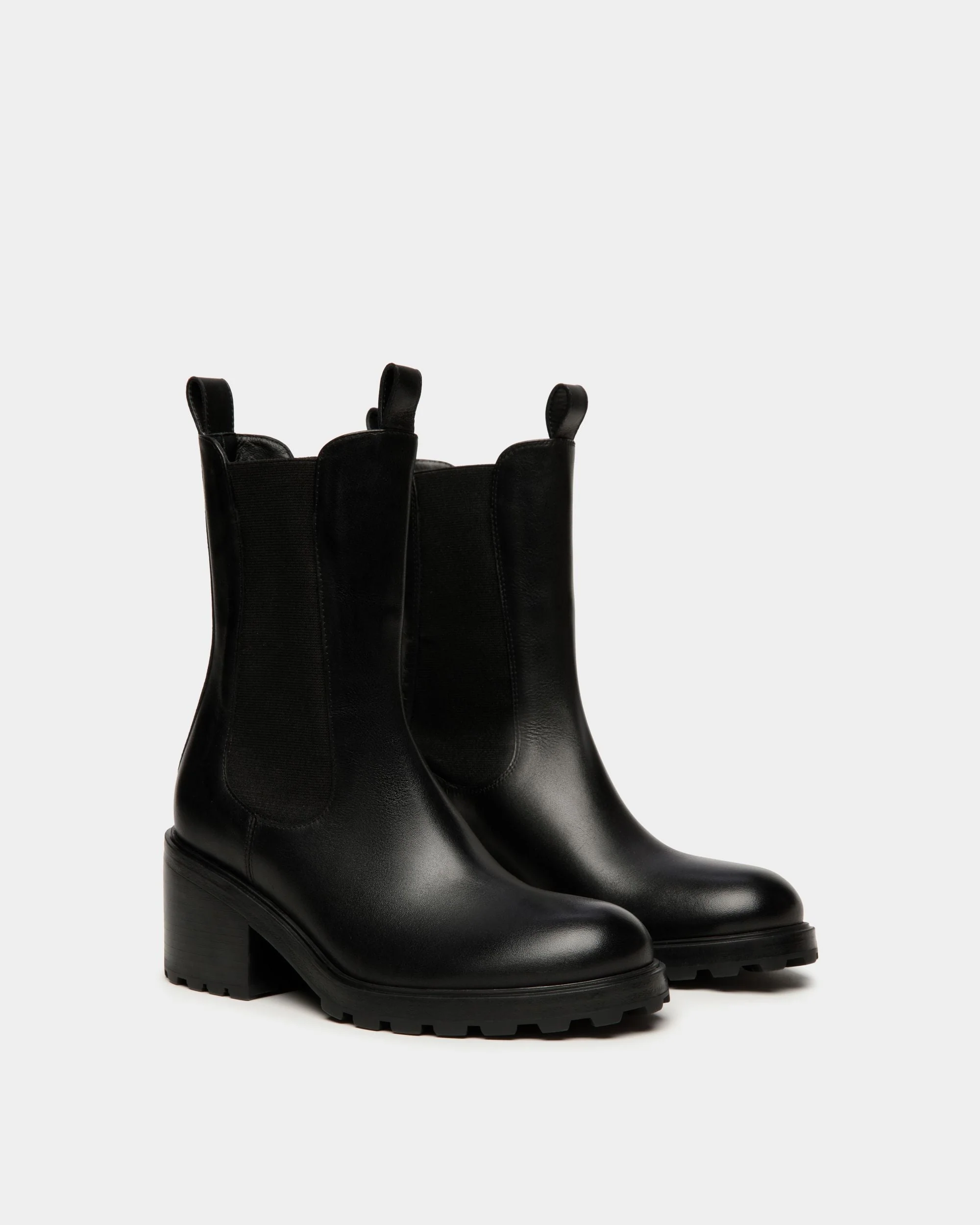 Gusto Bootie in Black Leather - Image 2