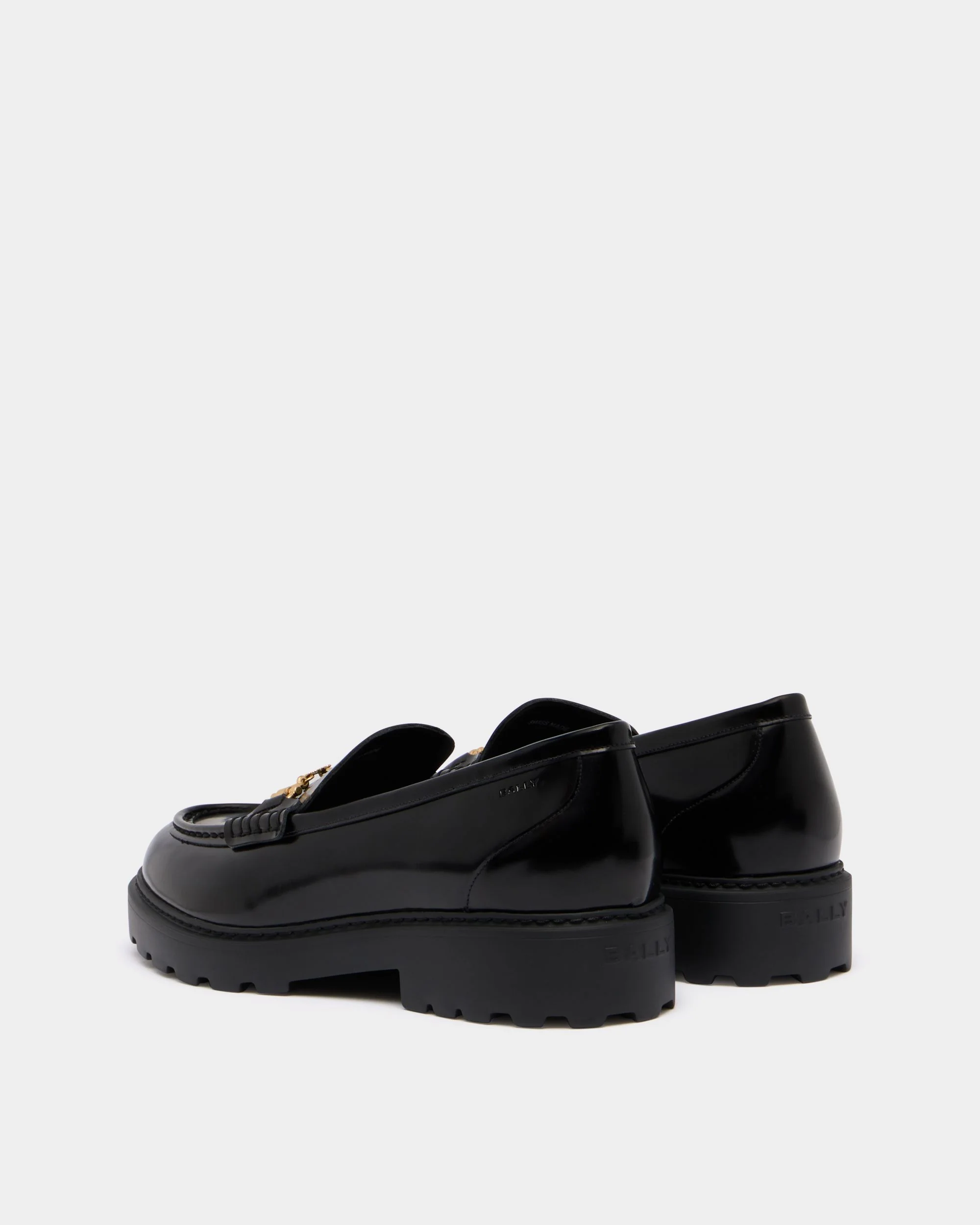 Gusto Loafer in Black Brushed Leather - Image 4