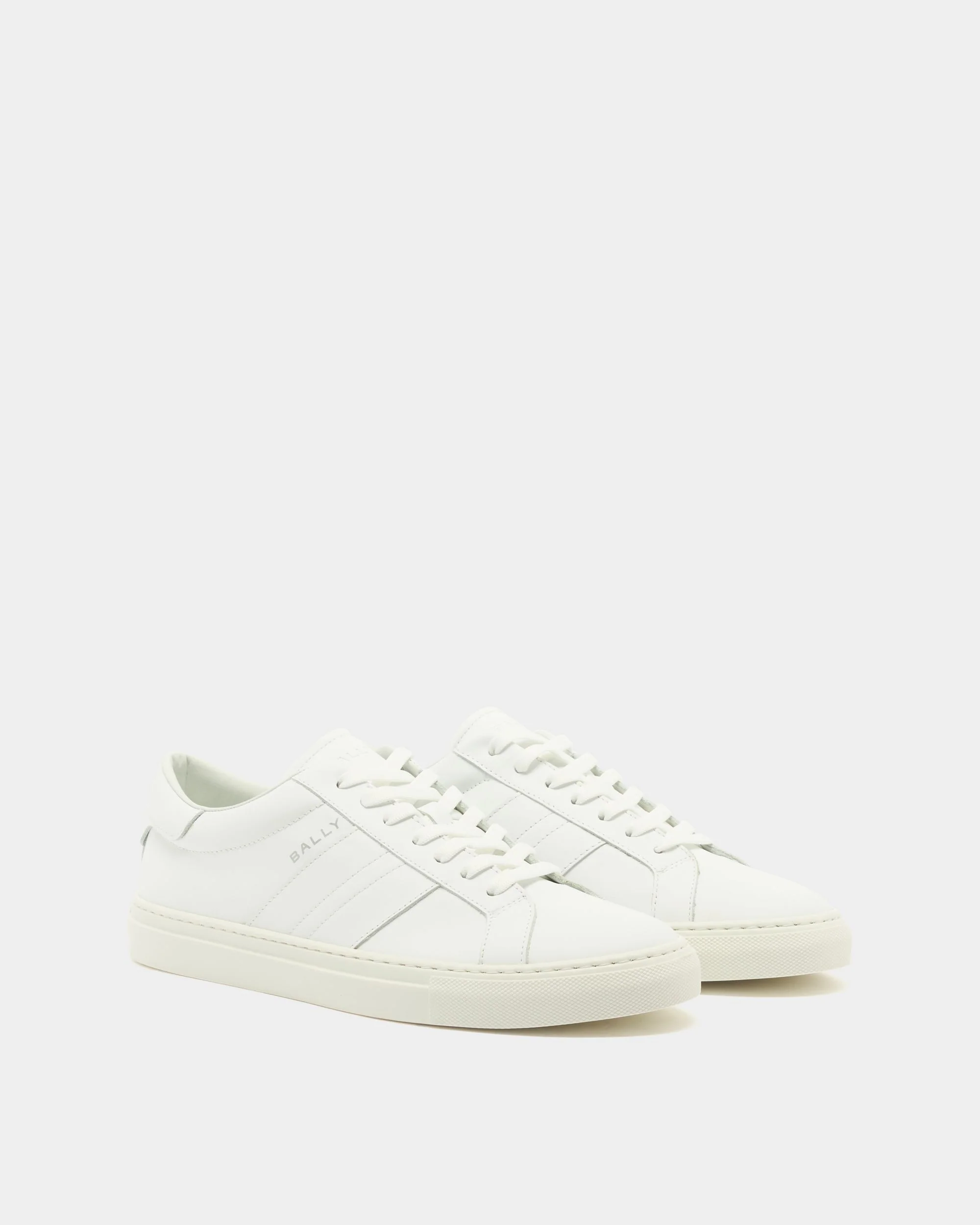 Hedon Sneaker in White Leather - Image 3