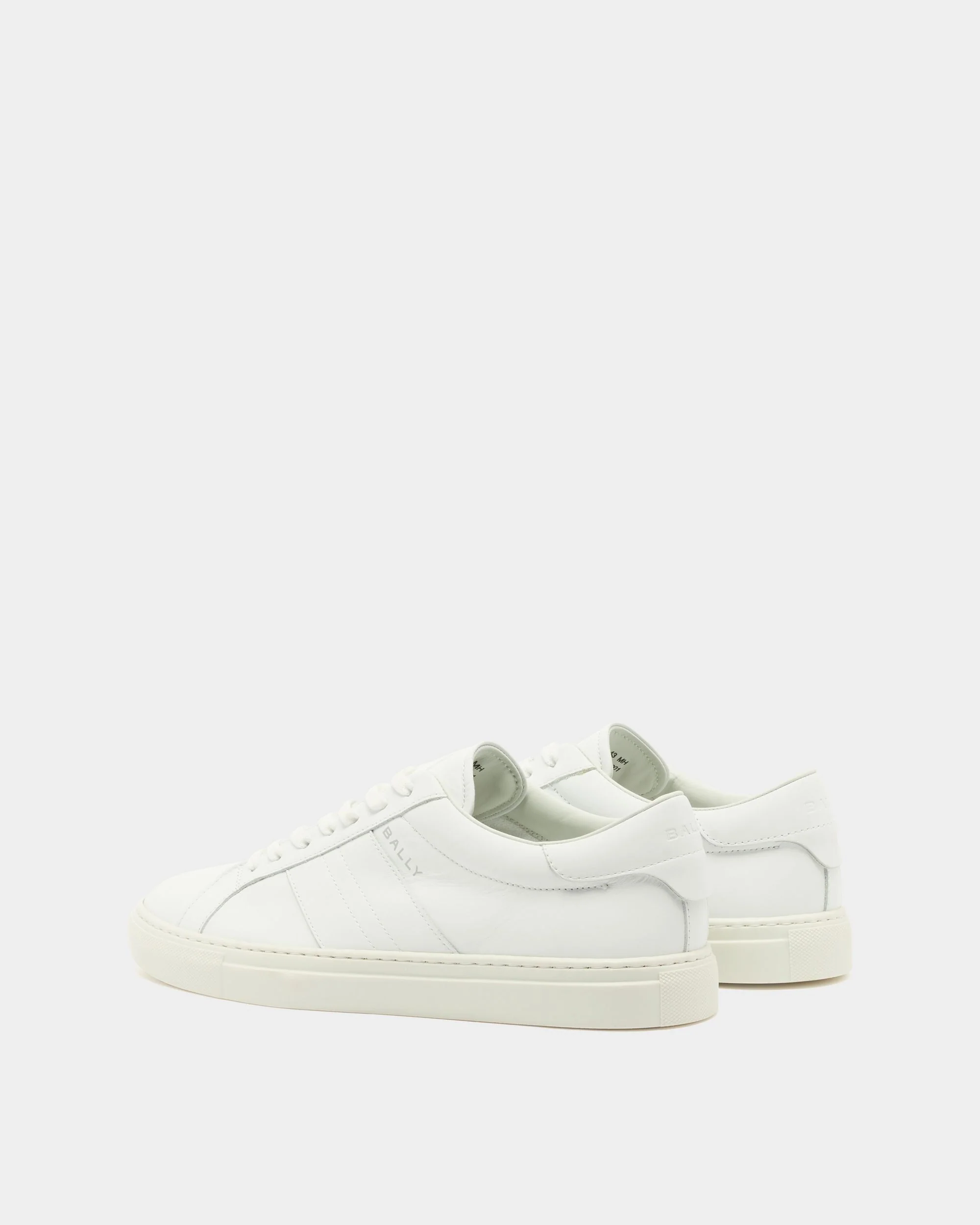 Hedon Sneaker in White Leather - Image 4