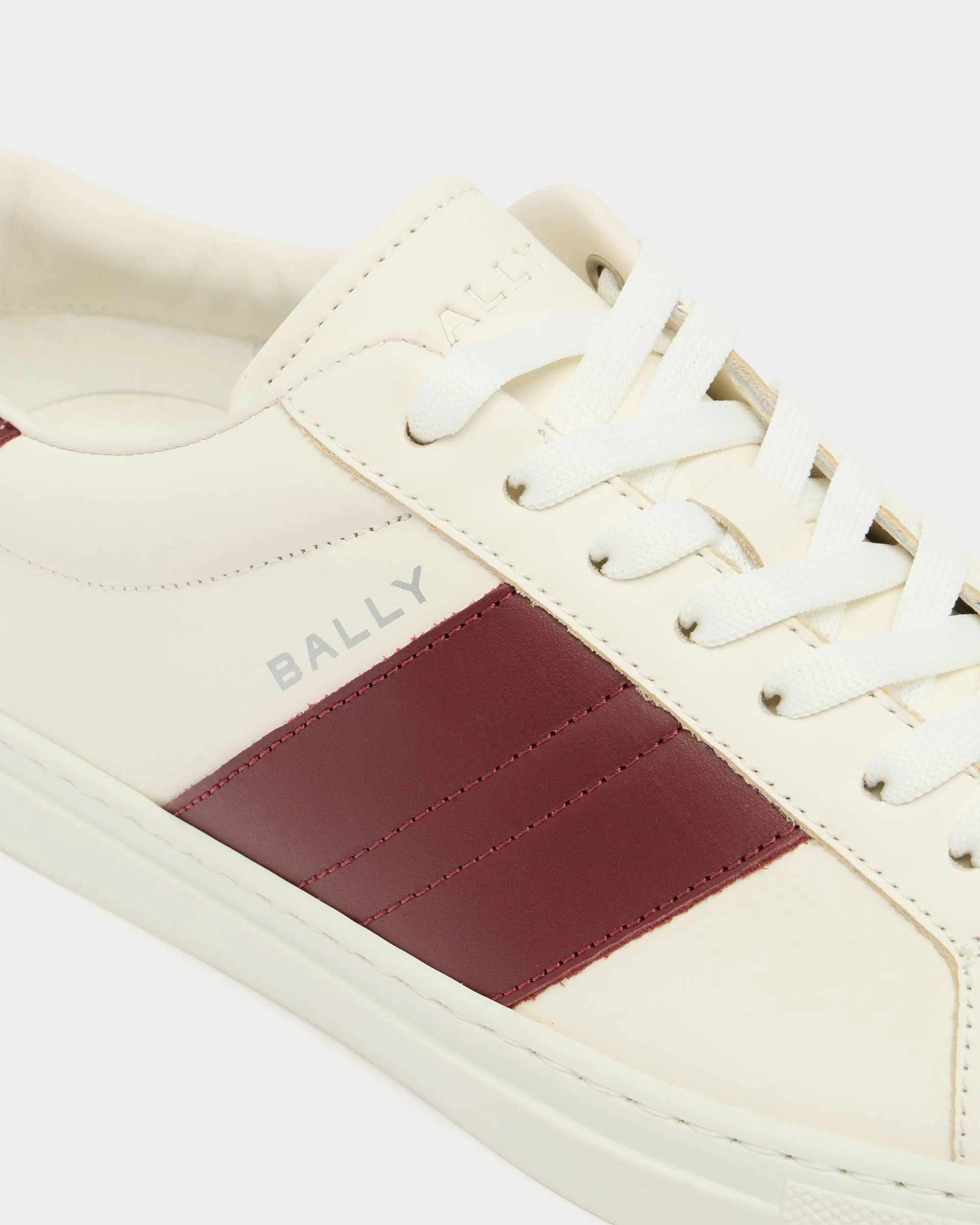 Hedon Sneaker in White Leather - Image 6