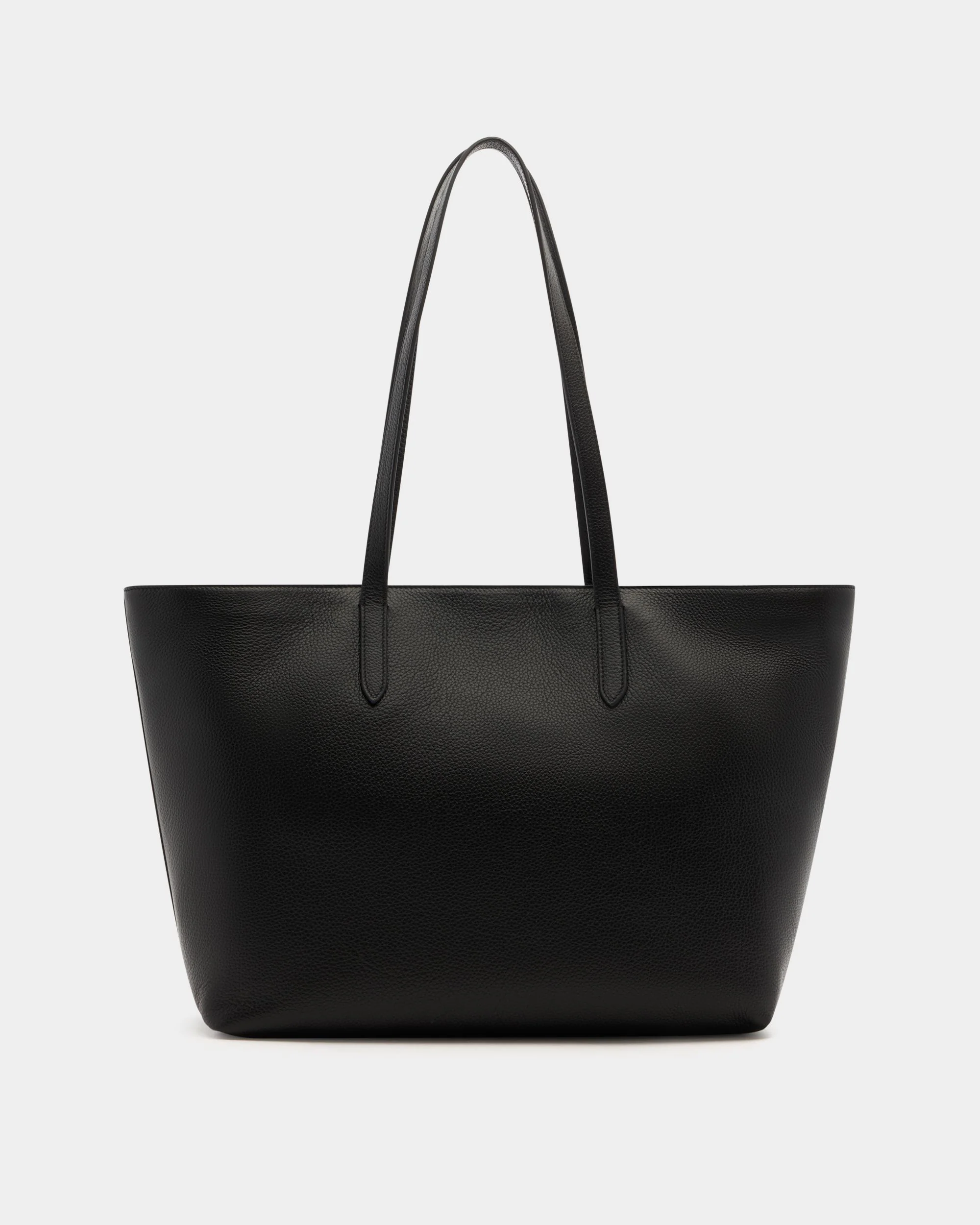 Hera Tote Bag in Black Grained Leather - Image 3