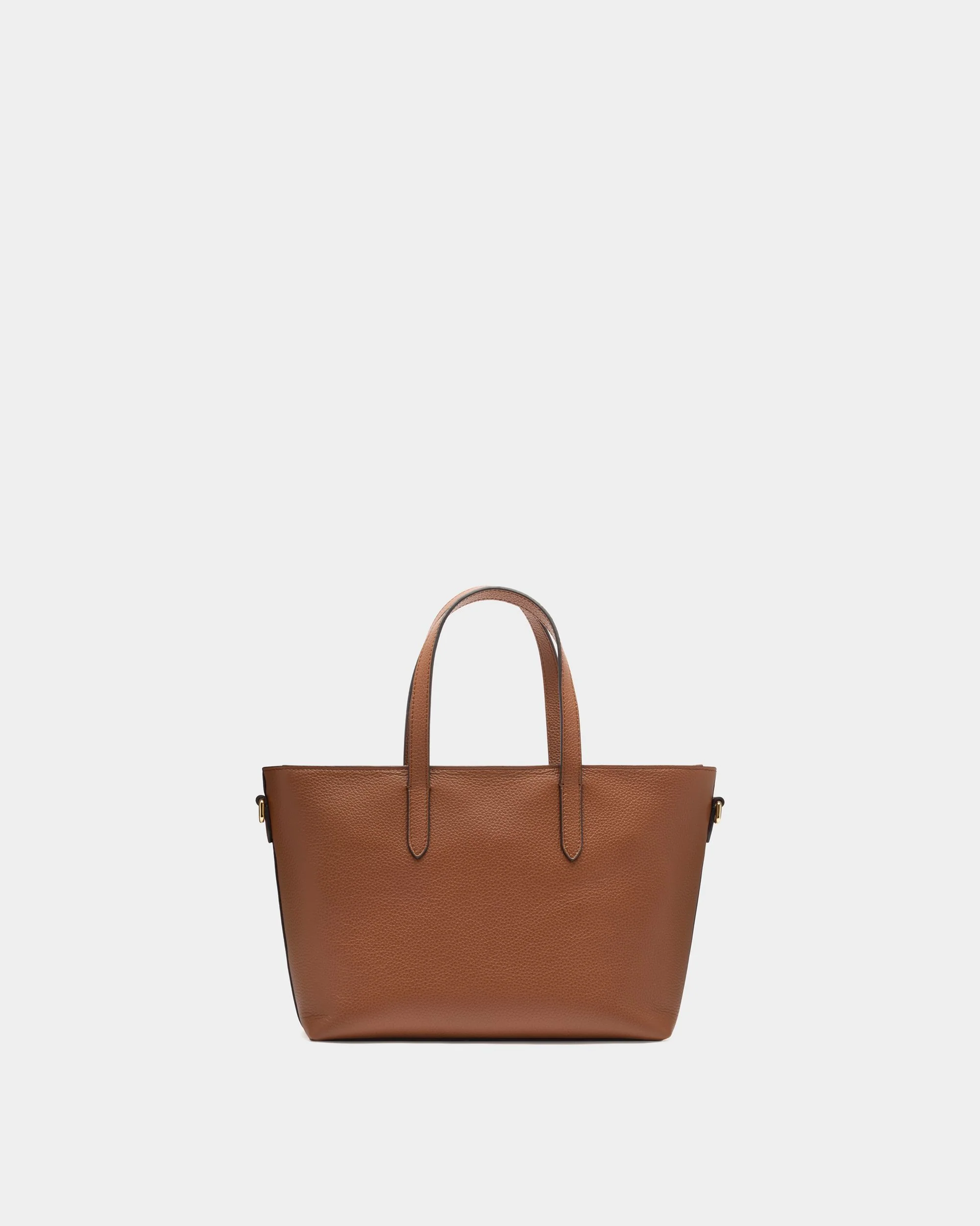 Hera Tote Bag in Brown Grained Leather - Image 3