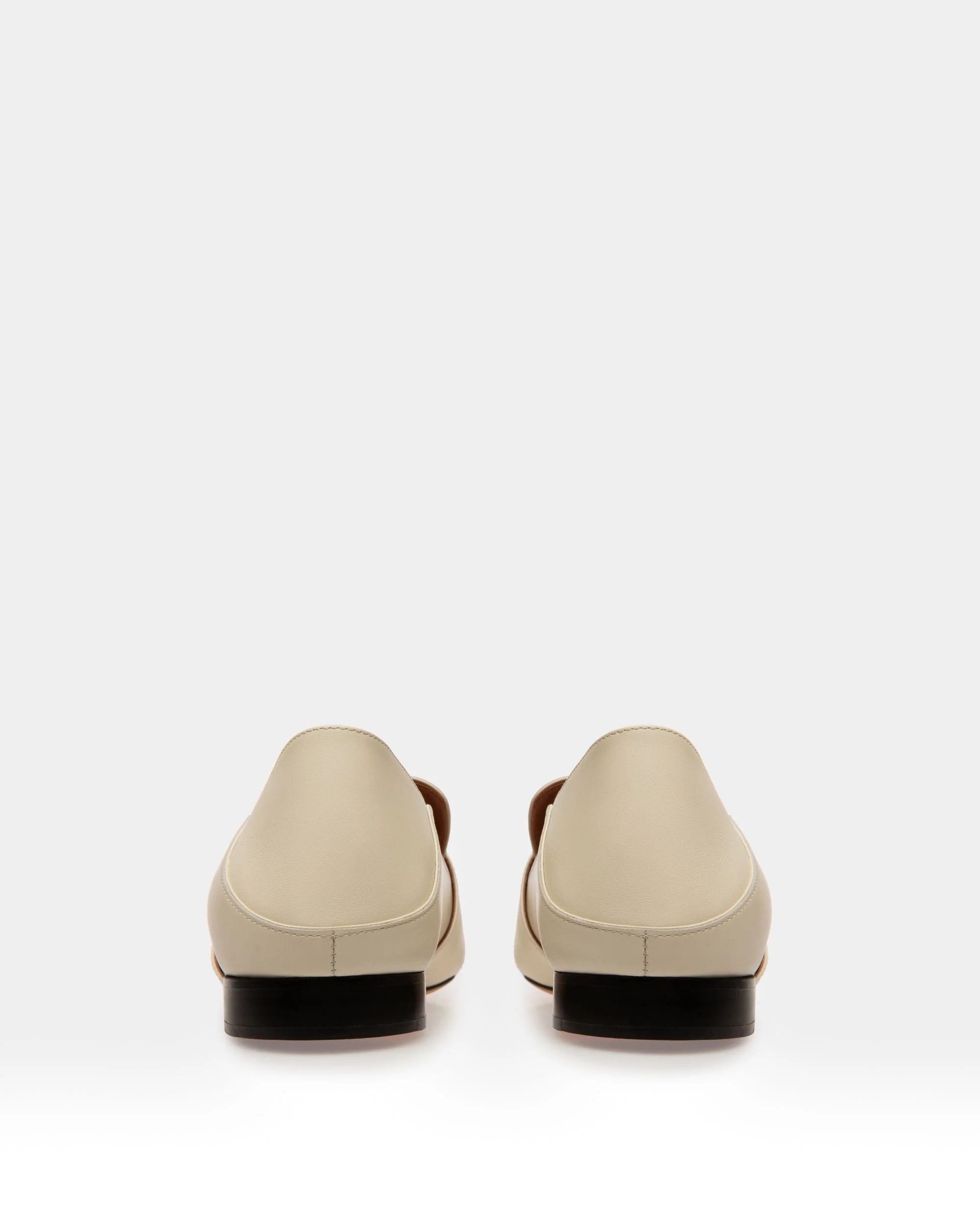 Janelle Women's Leather Slipper In Bone - Image 3