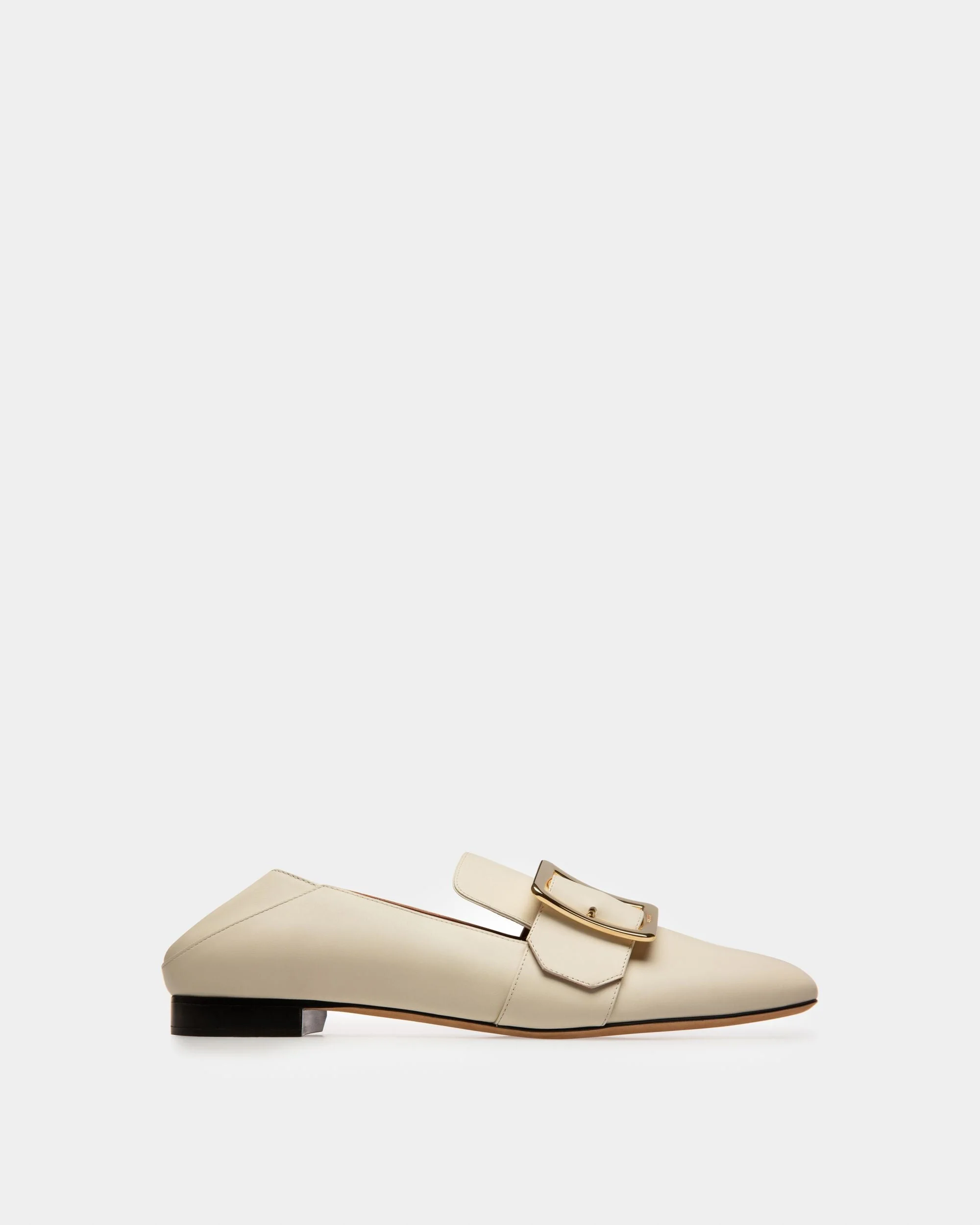 Janelle Women's Leather Slipper In Bone - Image 5