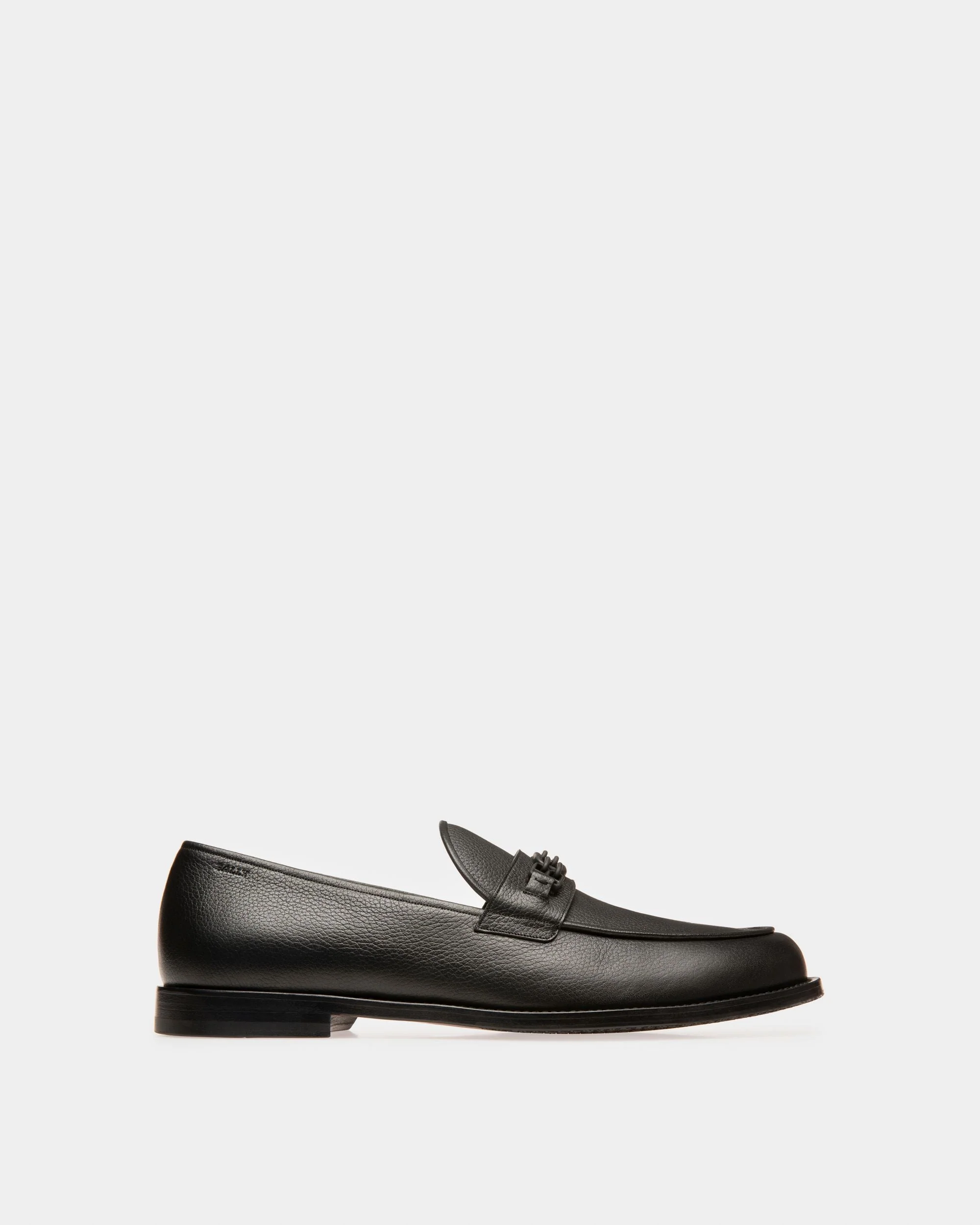 Kelsy Leather Loafers In Black