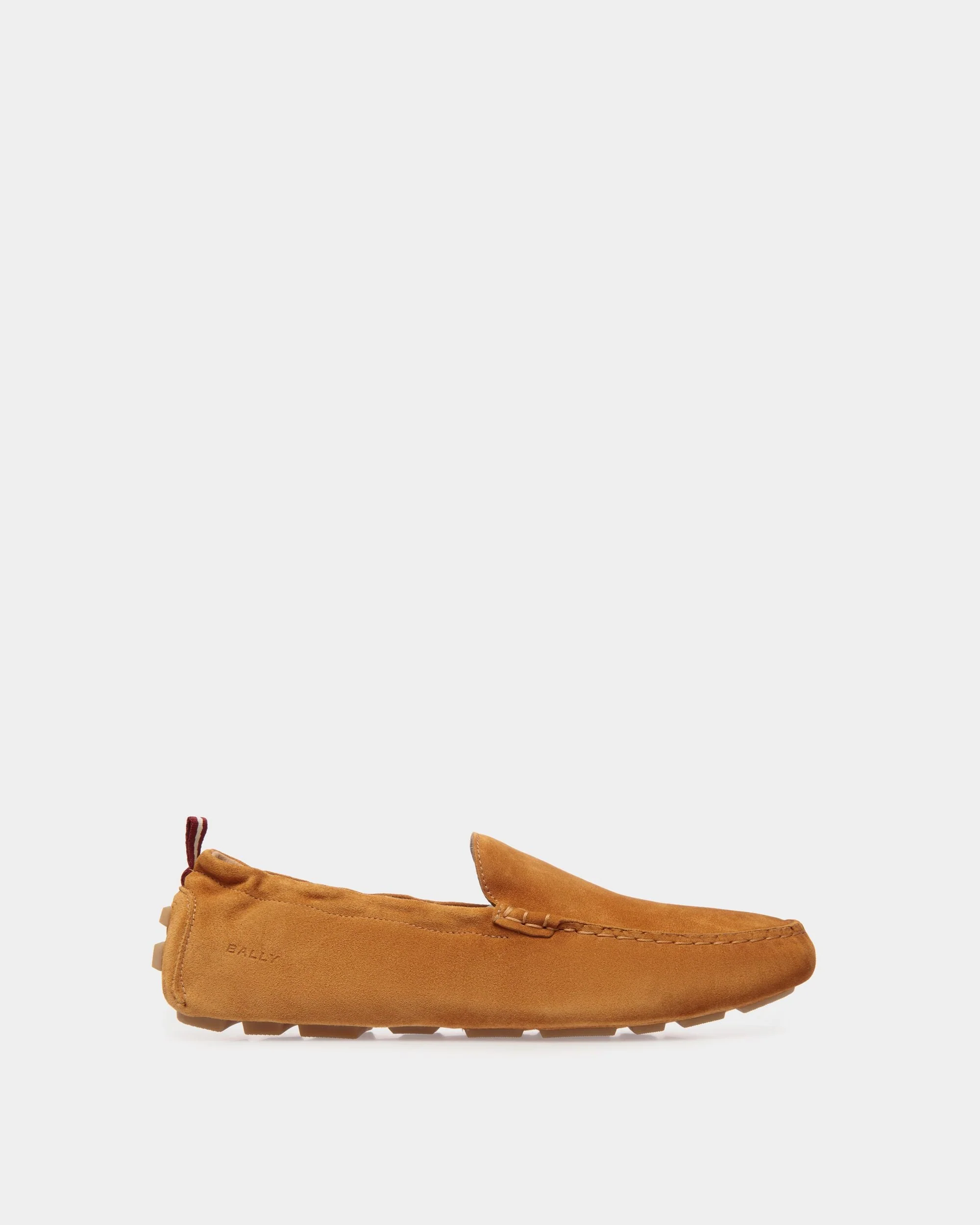 Kerbs Driver in Brown Suede Leather