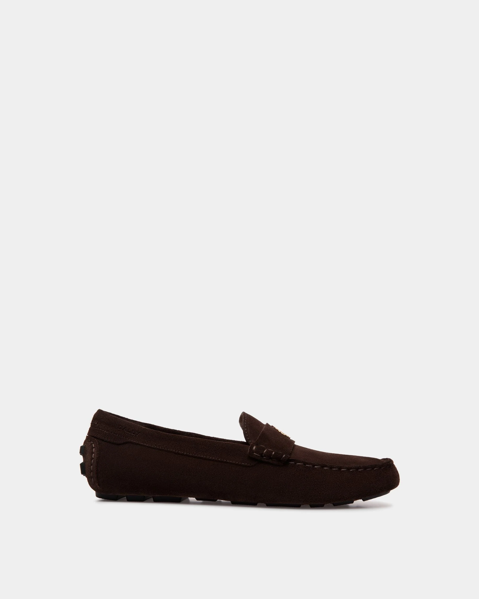 Kerbs Driver In Ebano Suede Leather