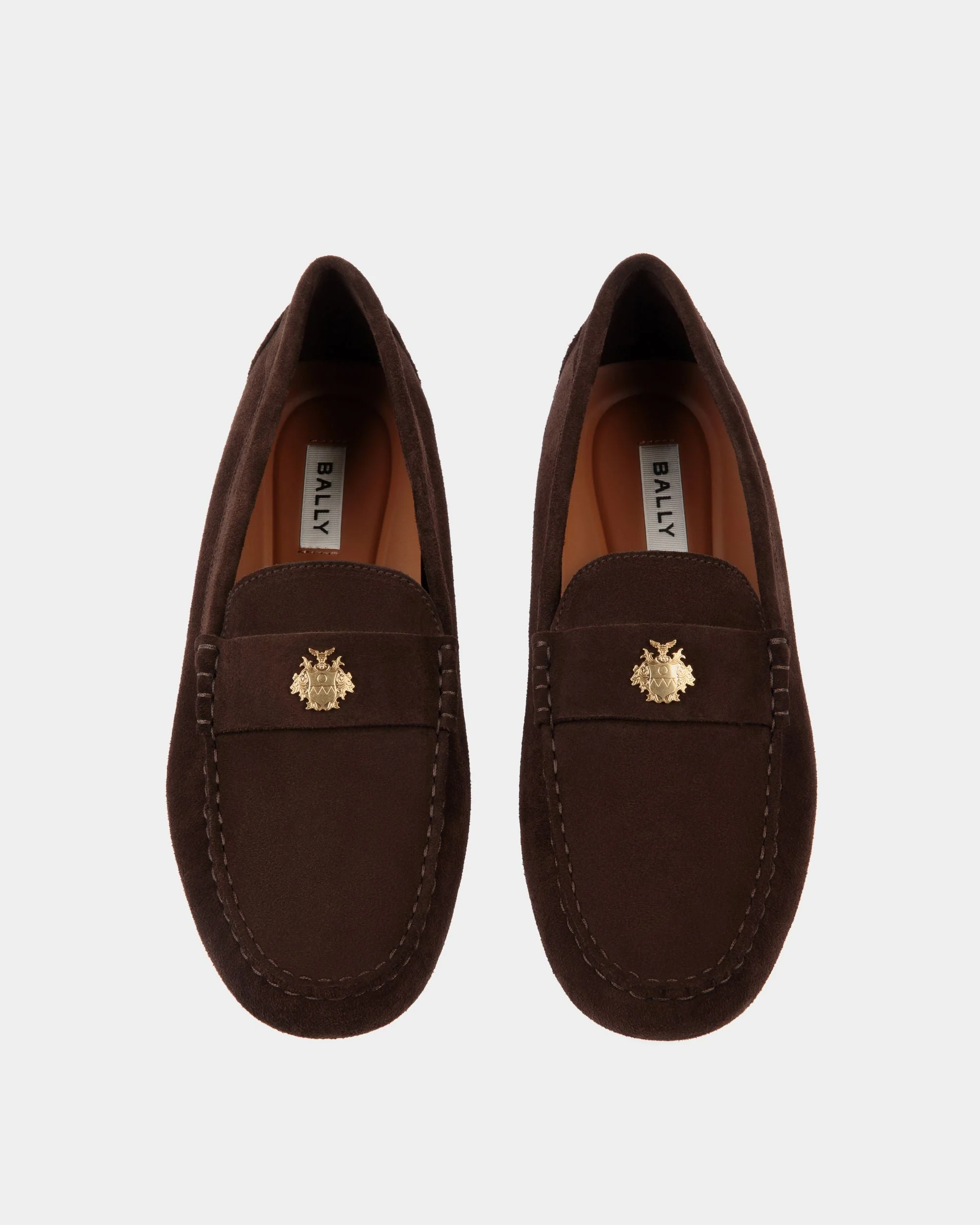 Kerbs Driver In Ebano Suede Leather - Image 5