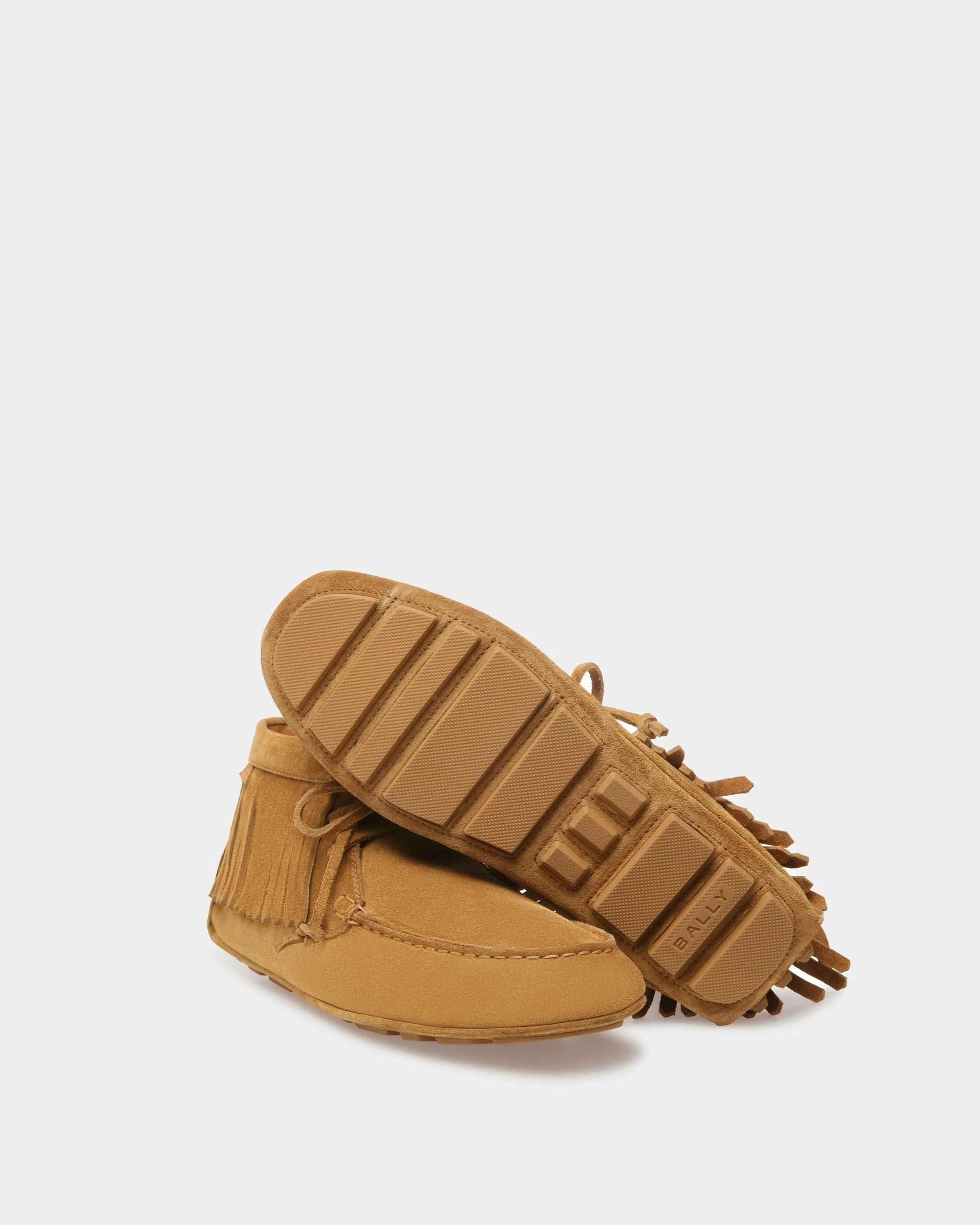 Kerbs Driver Shoes In Desert Leather - Image 5