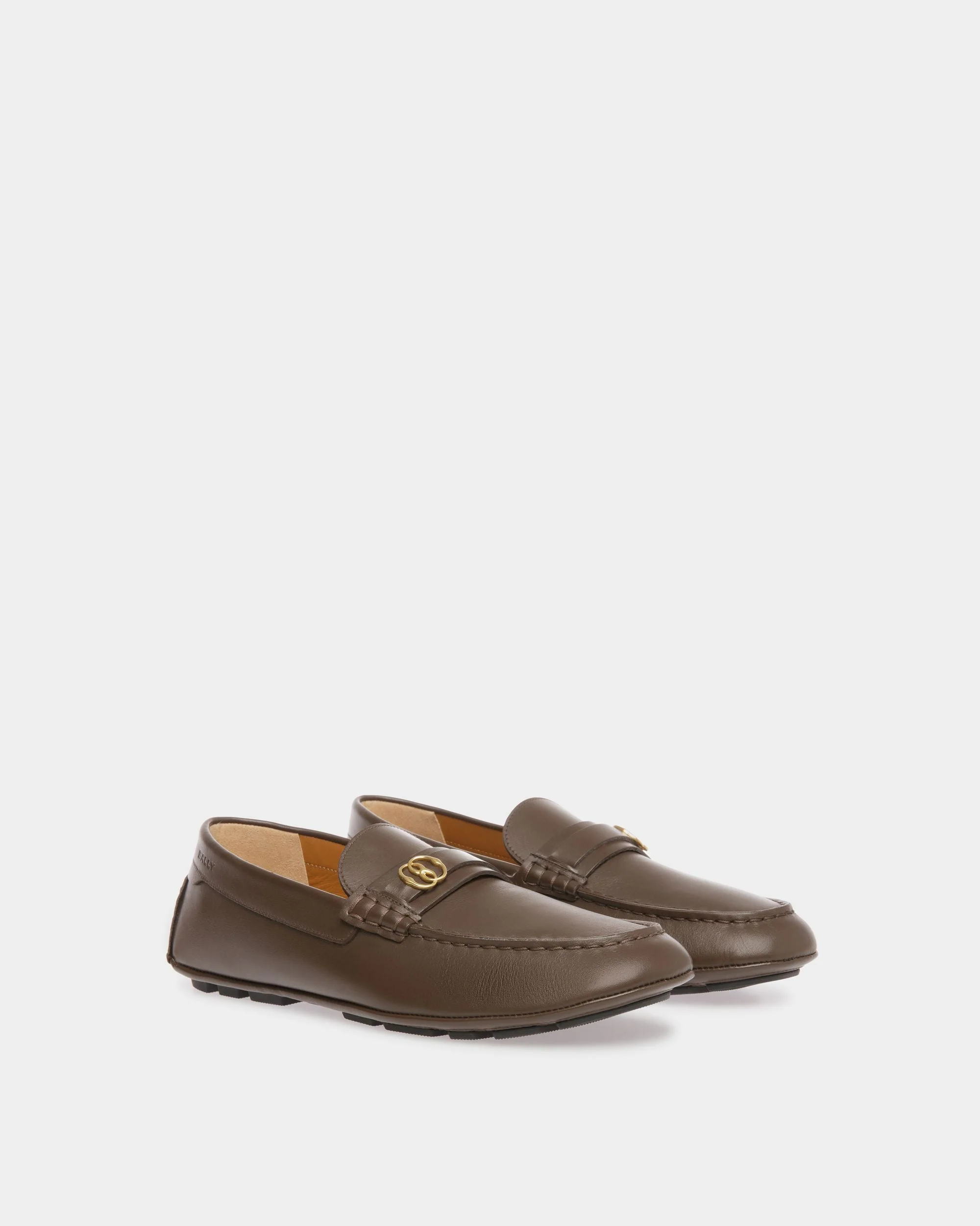 Kerbs Drivers In Brown Leather - Image 2