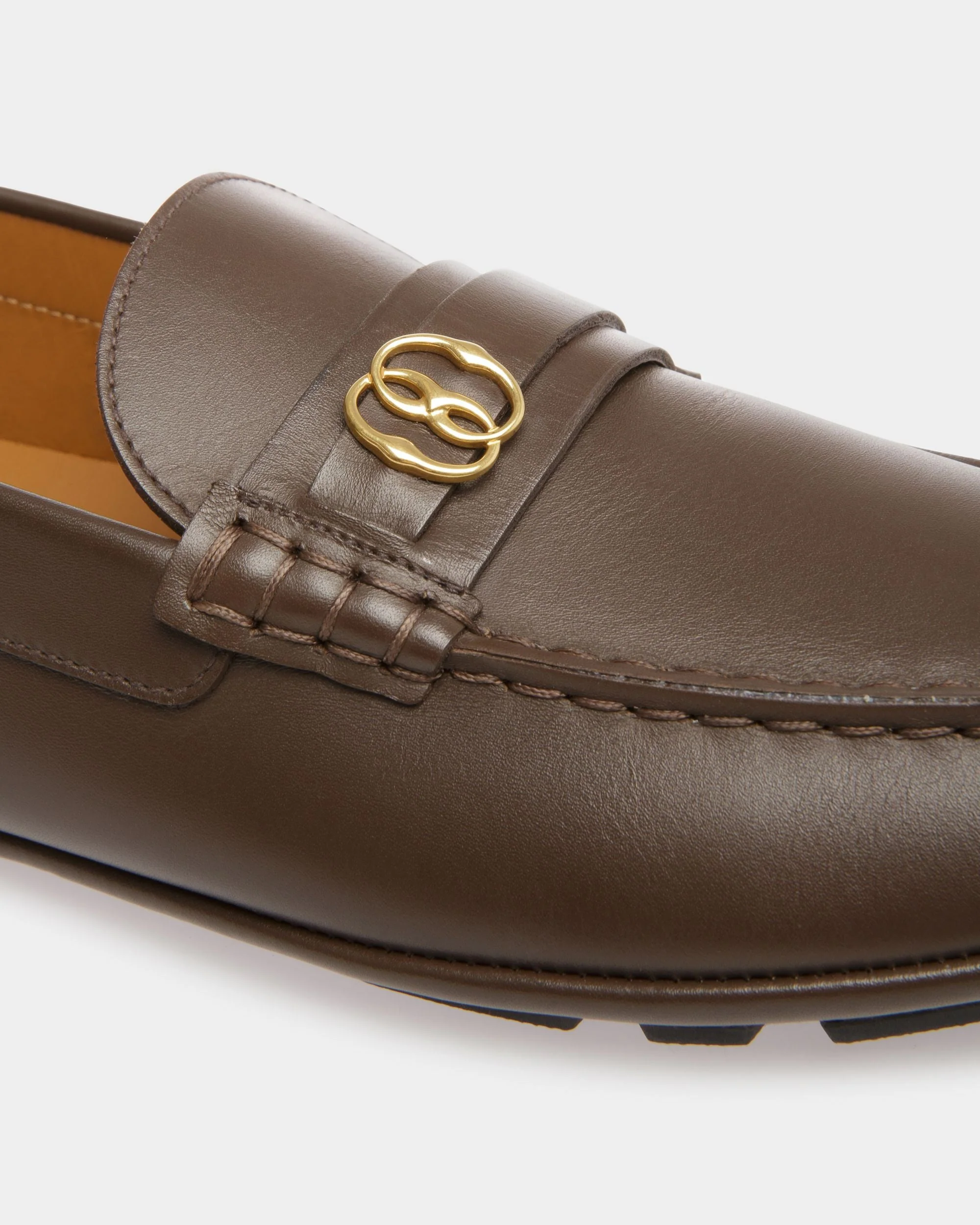 Kerbs Drivers In Brown Leather - Image 5