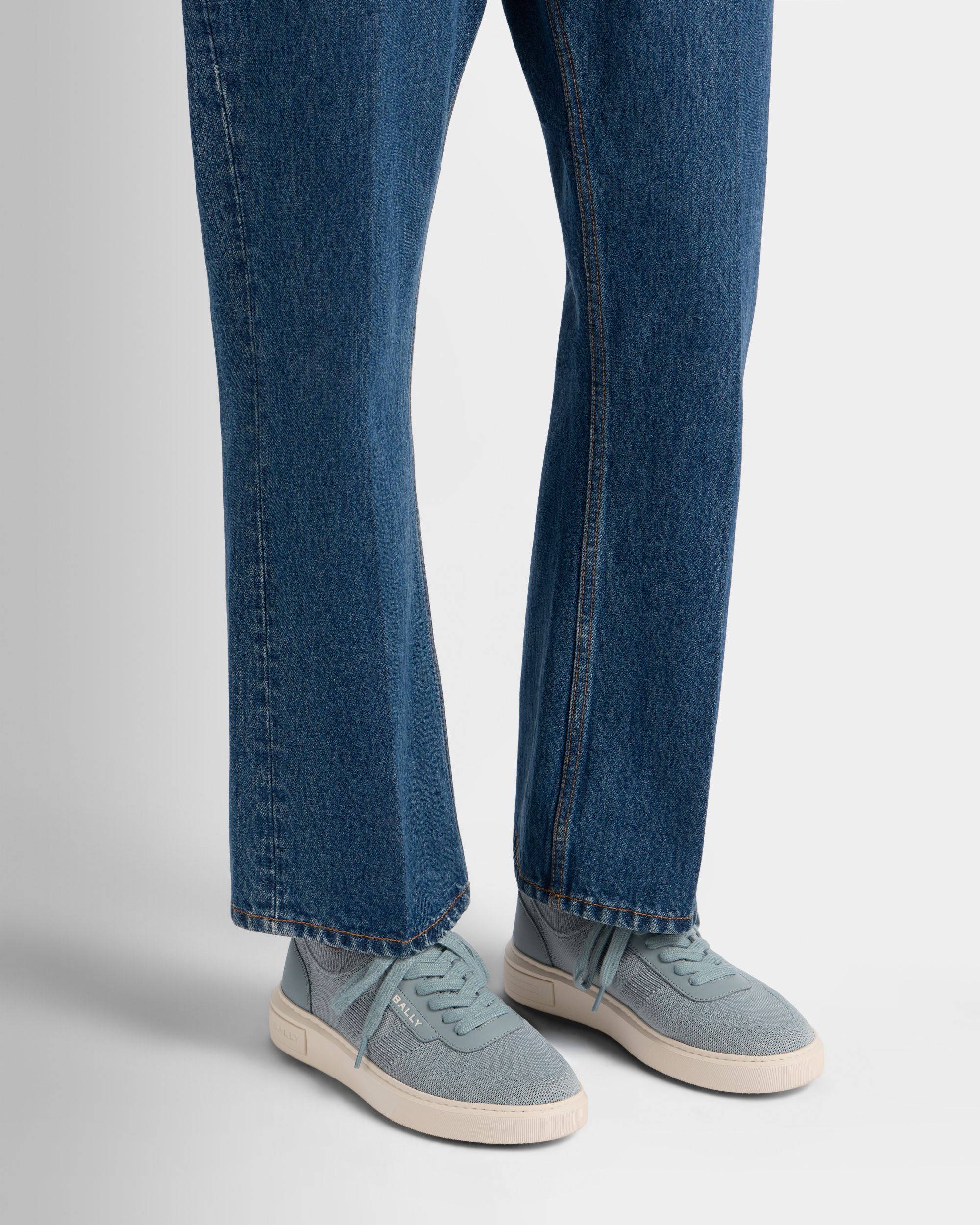 Lift Sneaker in Light Blue Fabric - Image 2