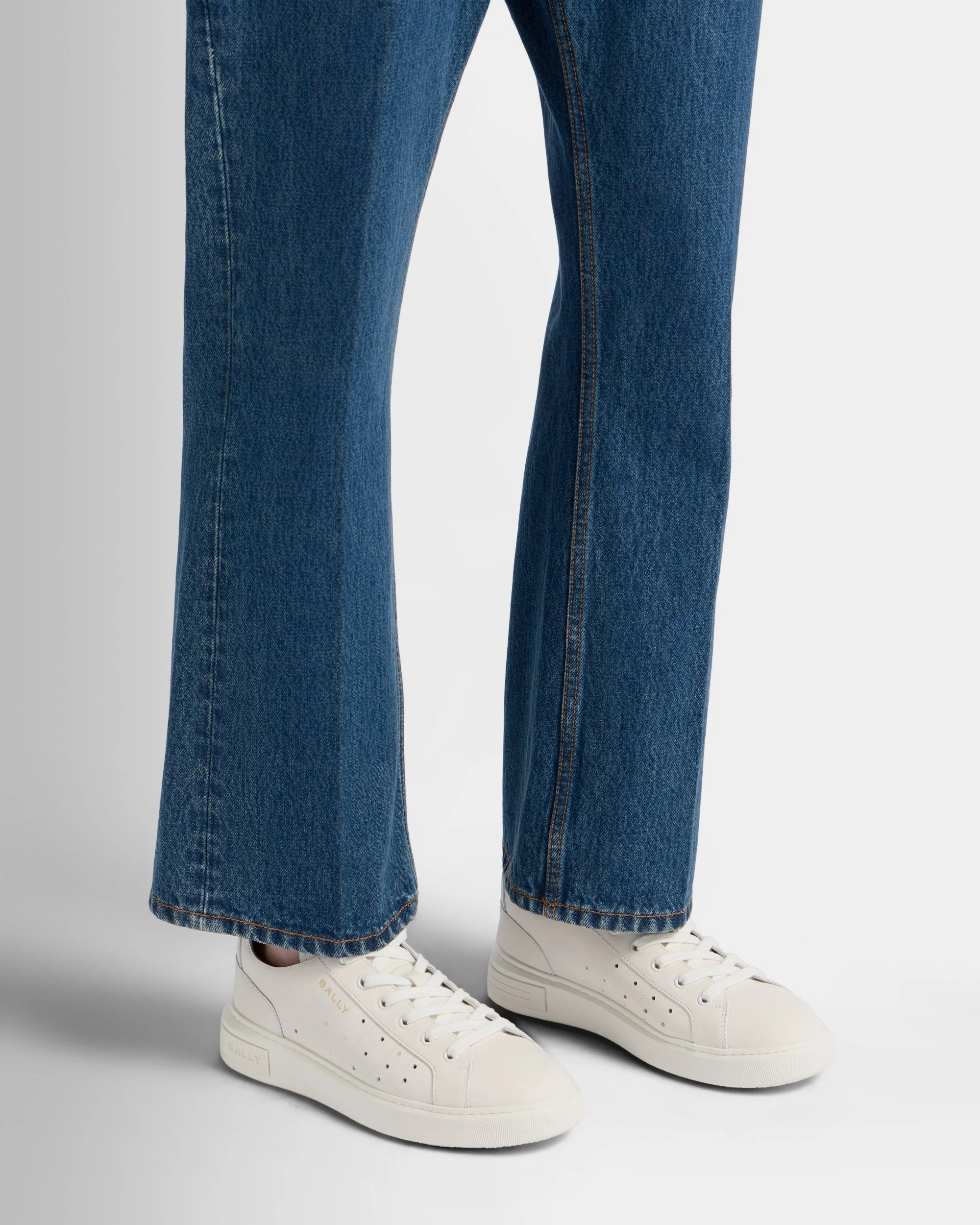 Lift Sneaker in White Leather - Image 2