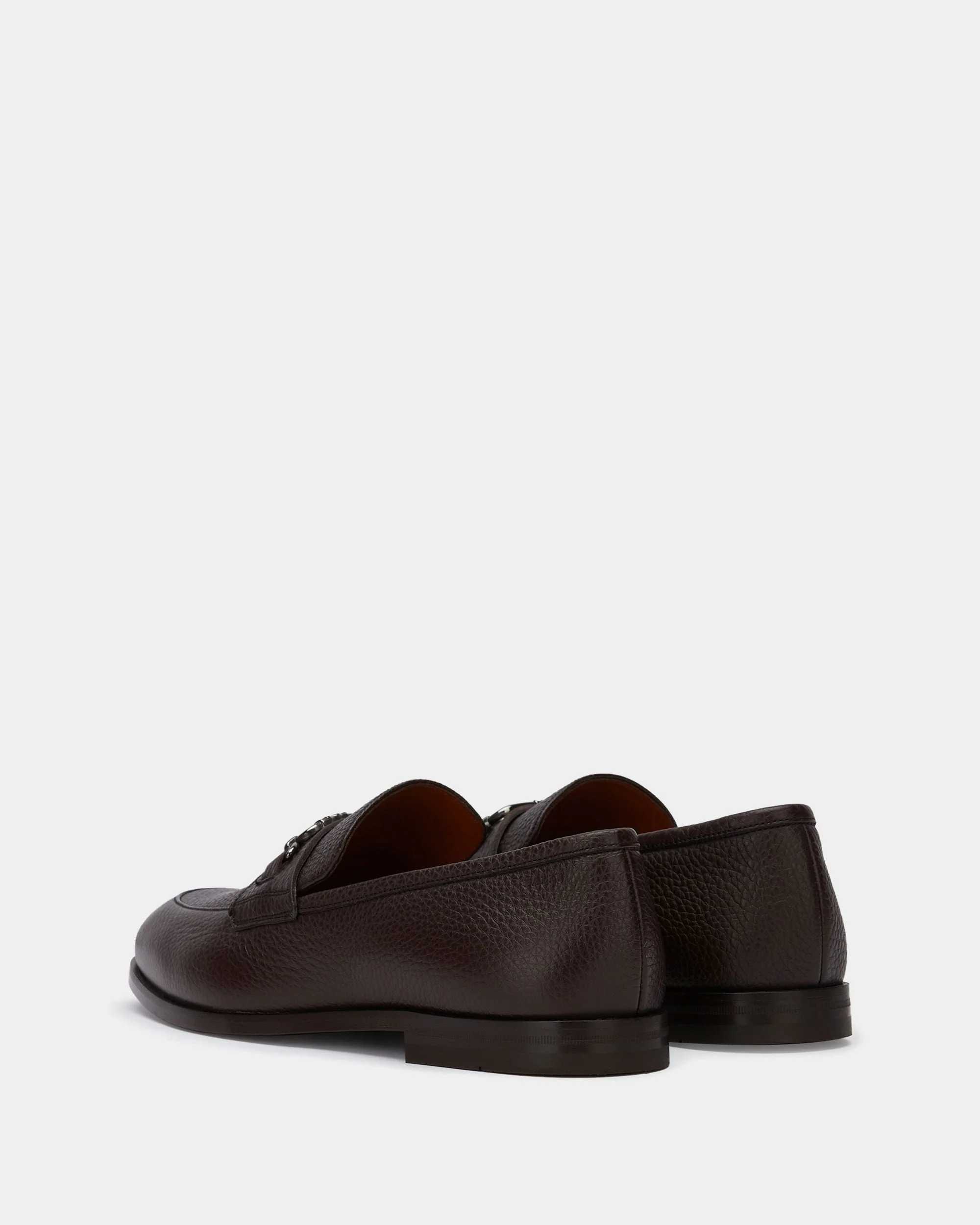 Loafer in Brown Grained Leather - Image 3